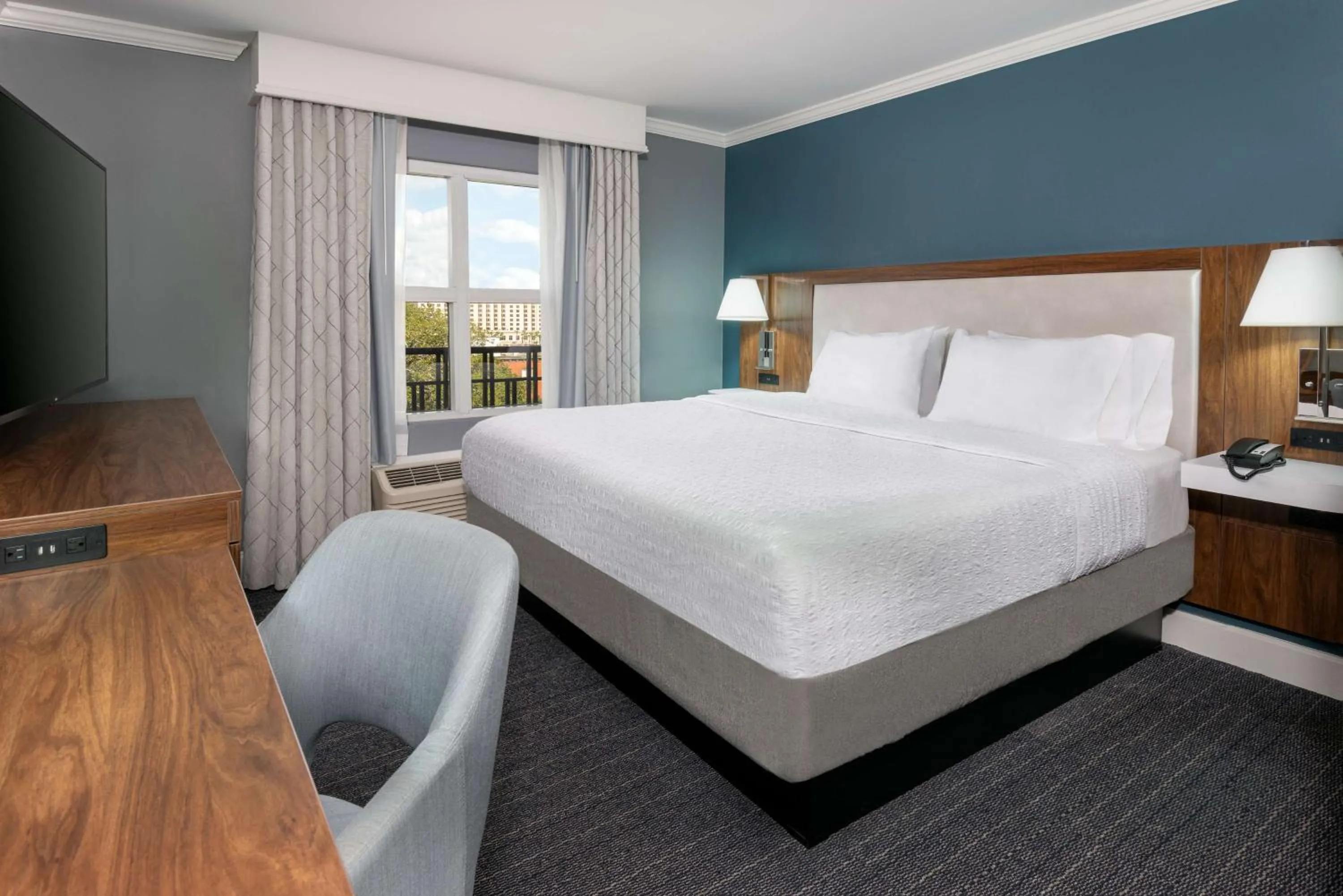 King Room with View - Non-Smoking in Hampton Inn Savannah Historic District