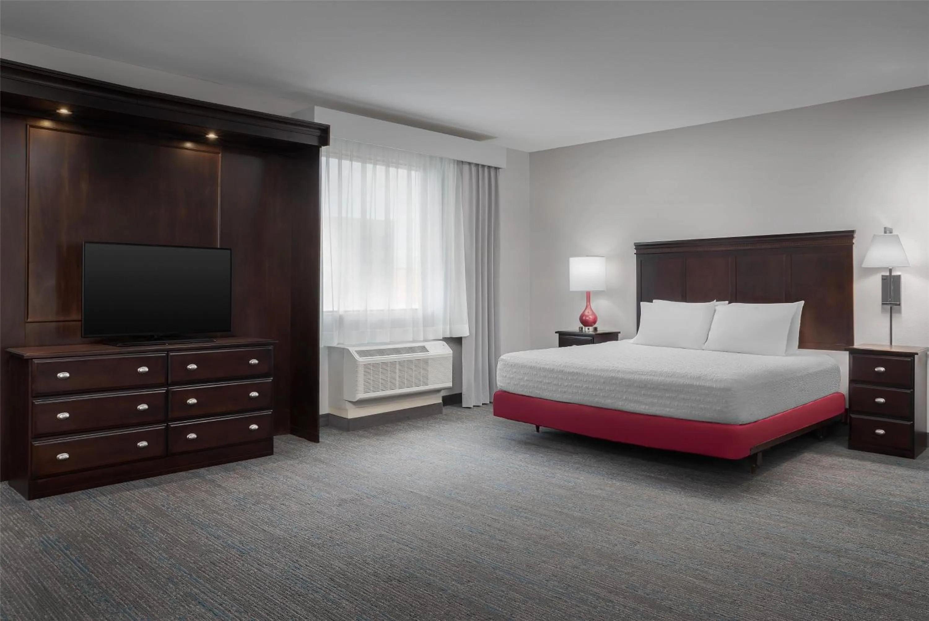 King Studio with Roll-In Shower - Mobility and Hearing Access/Non-Smoking in Hampton Inn & Suites Omaha-Downtown
