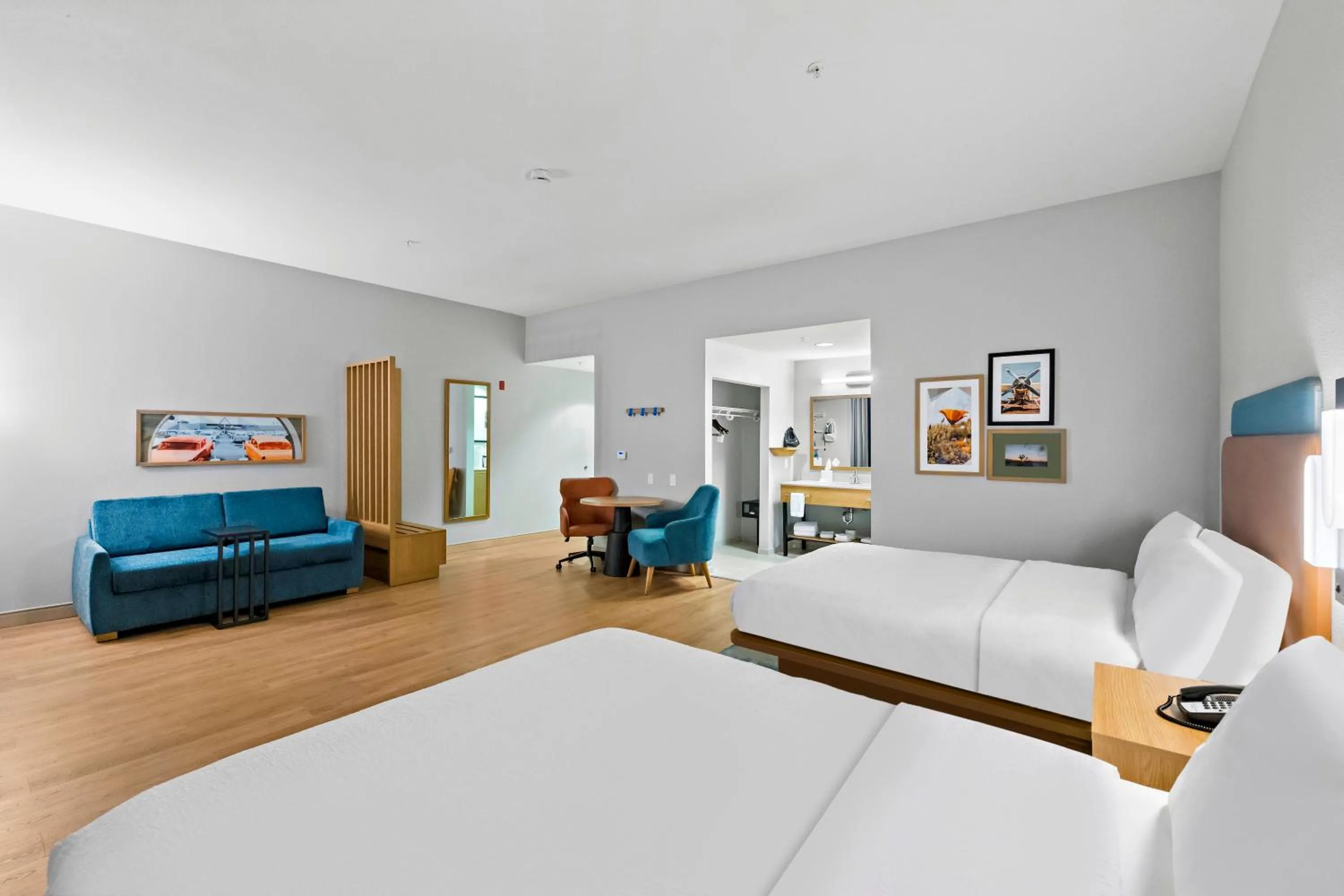 Queen Studio Suite with Two Queen Beds and Sofa Bed - Non-Smoking in Hampton Inn & Suites Lancaster