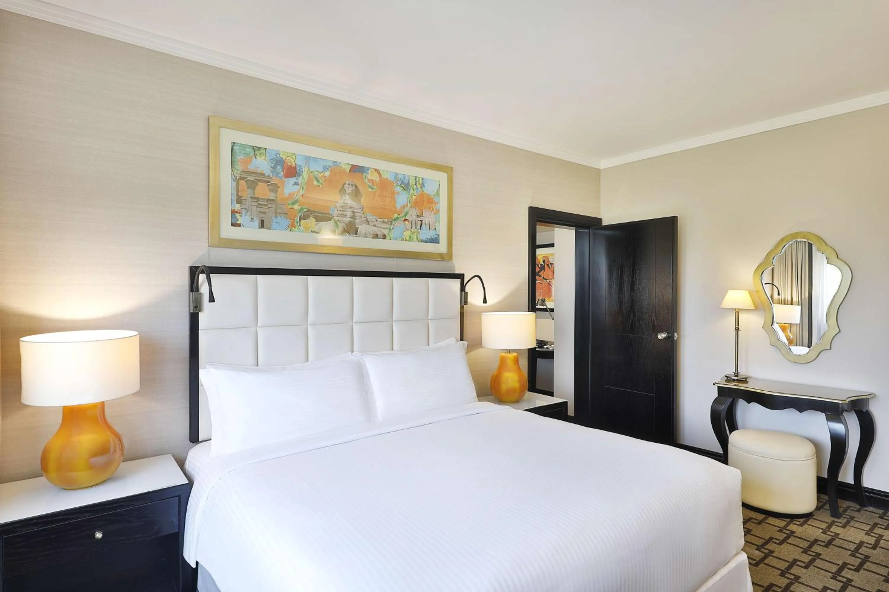 One Bedroom Suite with Connected Room Pool View in Hilton Cairo Heliopolis Hotel