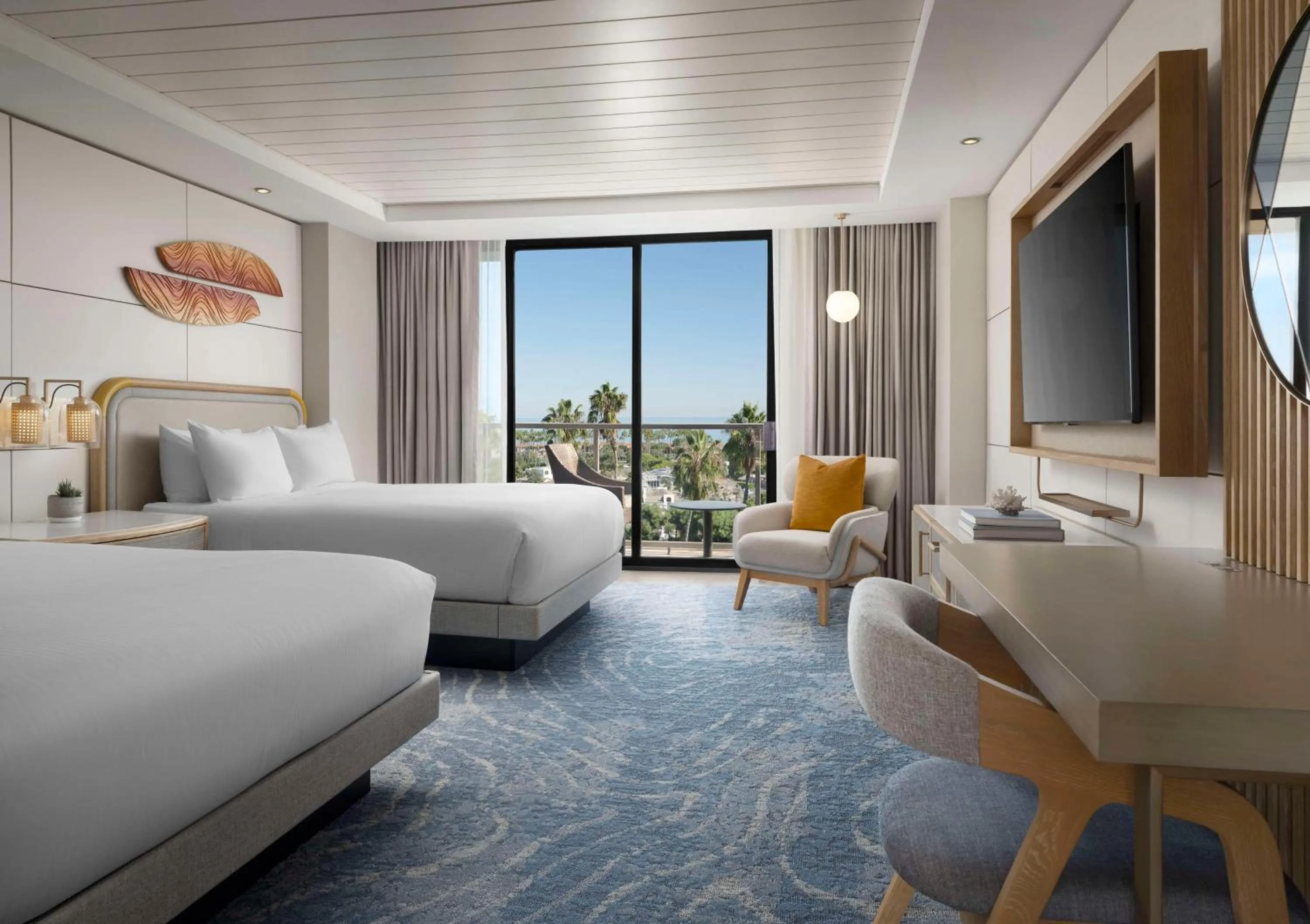 Queen Room with Two Queen Beds and Ocean View in Hotel La Jolla, Curio Collection by Hilton