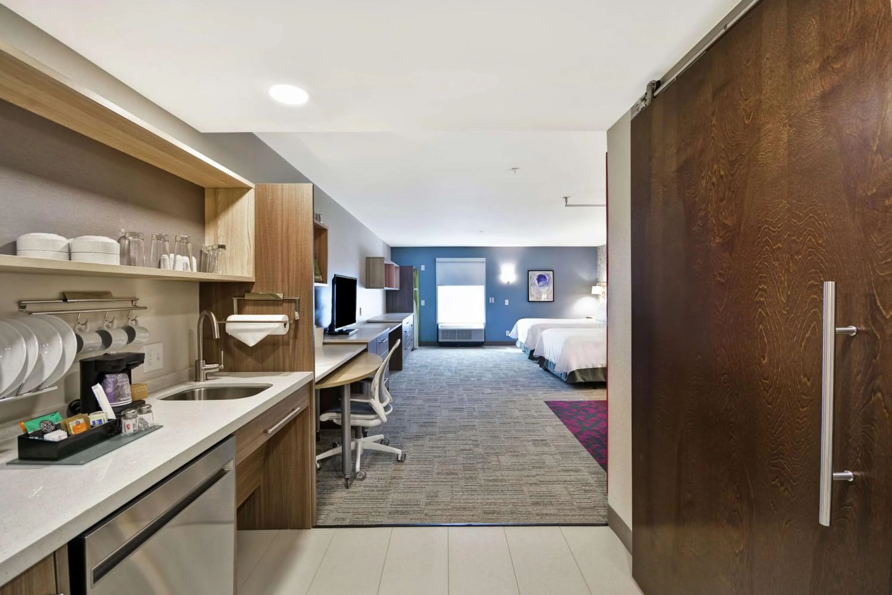 Queen Studio with Two Queen Beds - Mobility Access/Non-Smoking in Home2 Suites By Hilton Warner Robins