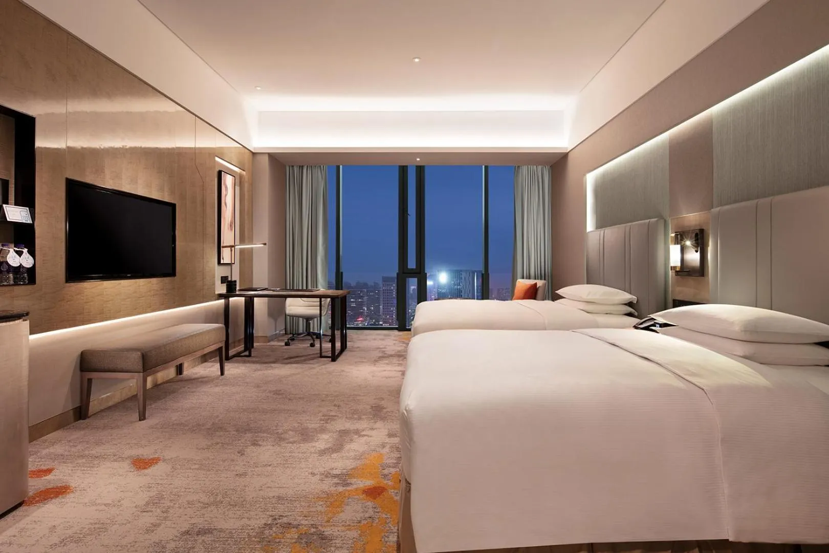 Deluxe Twin Room High Floor in Hilton Taizhou