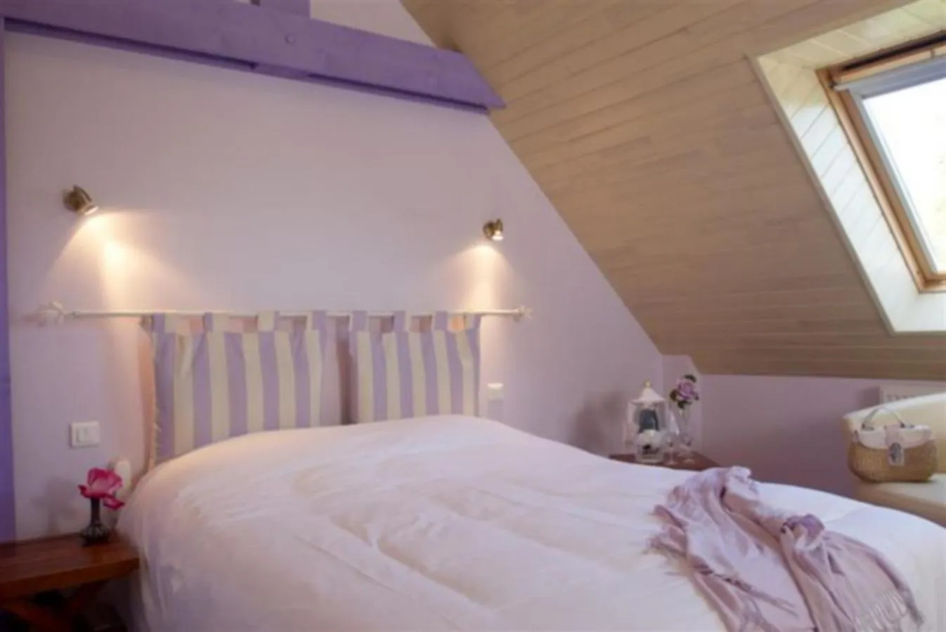 Double Room with Garden View in Logis Hotel Belle-Vue