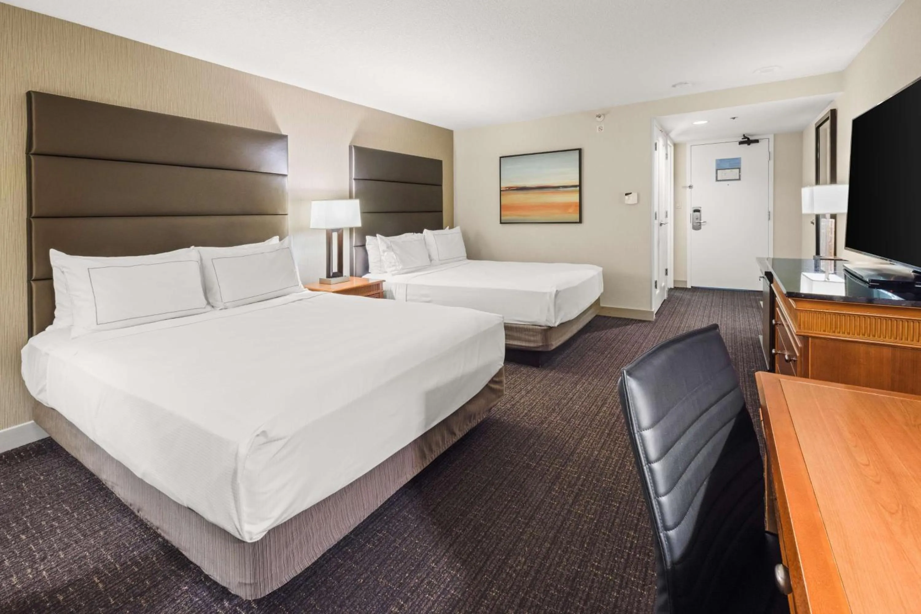 Queen Room with Two Queen Beds and City View in Hilton Salt Lake City Center