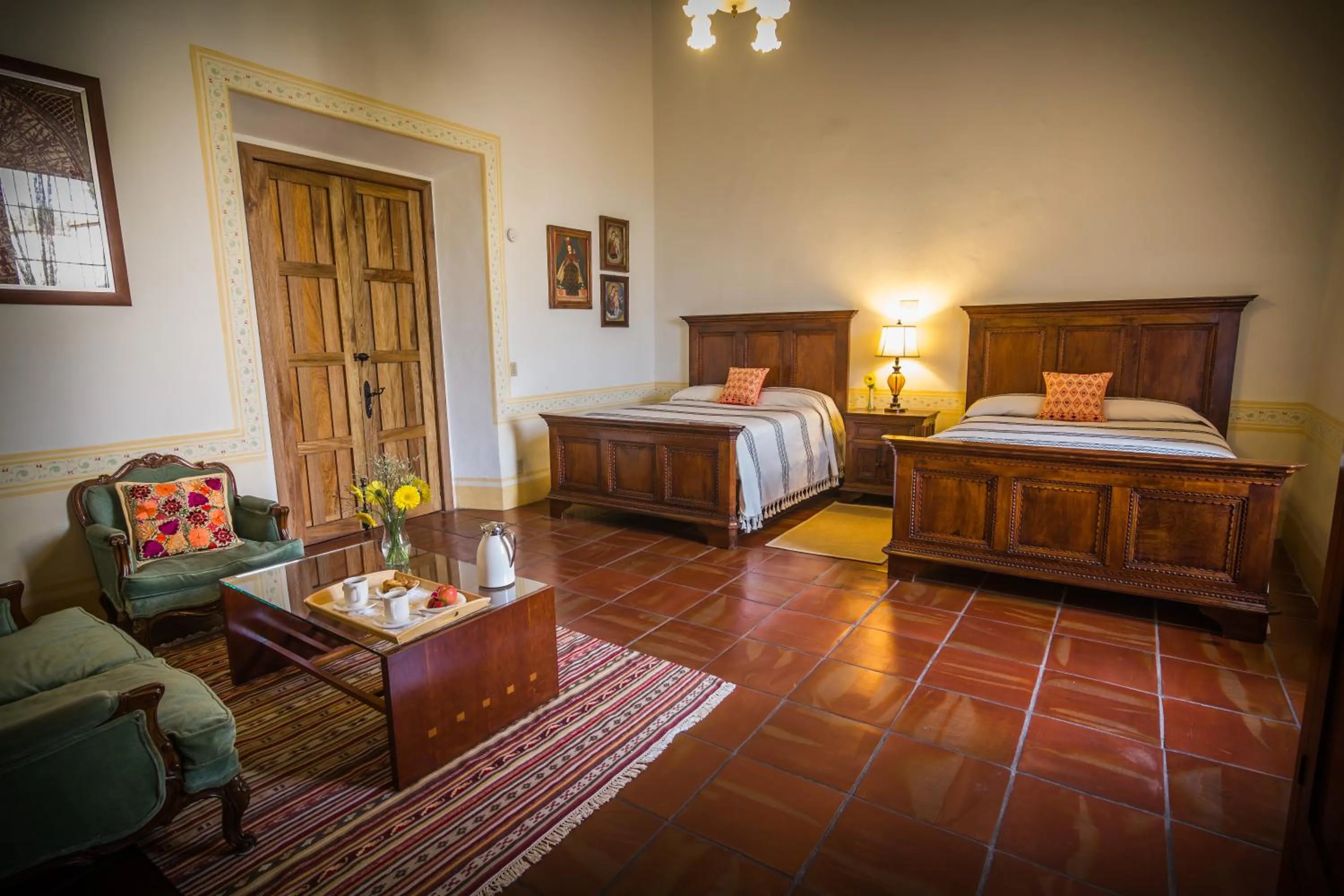 Junior Suite with Garden View with Two Queen Beds in Hacienda Labor de Rivera Hotel Boutique & Eventos