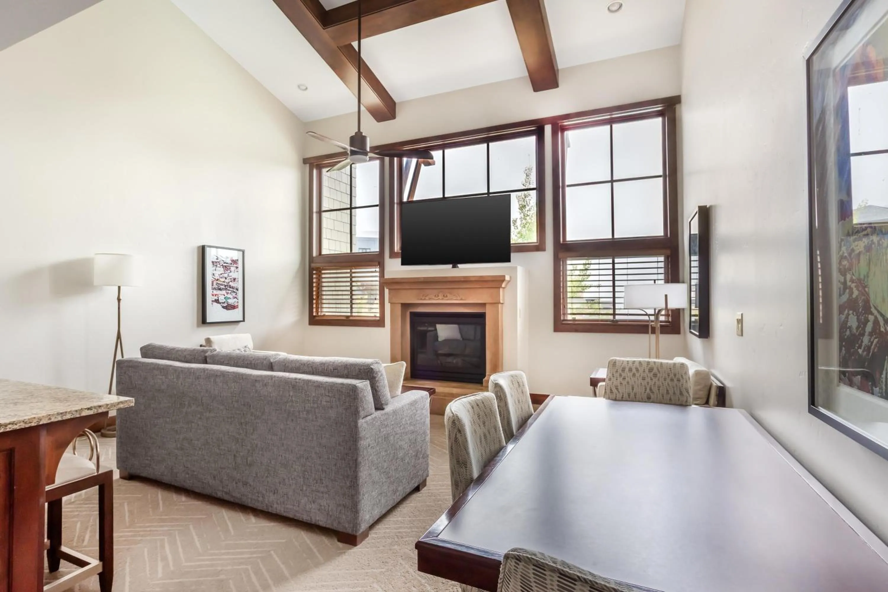 One-Bedroom King Suite with Balcony in Hilton Grand Vacations Club Sunrise Lodge Park City