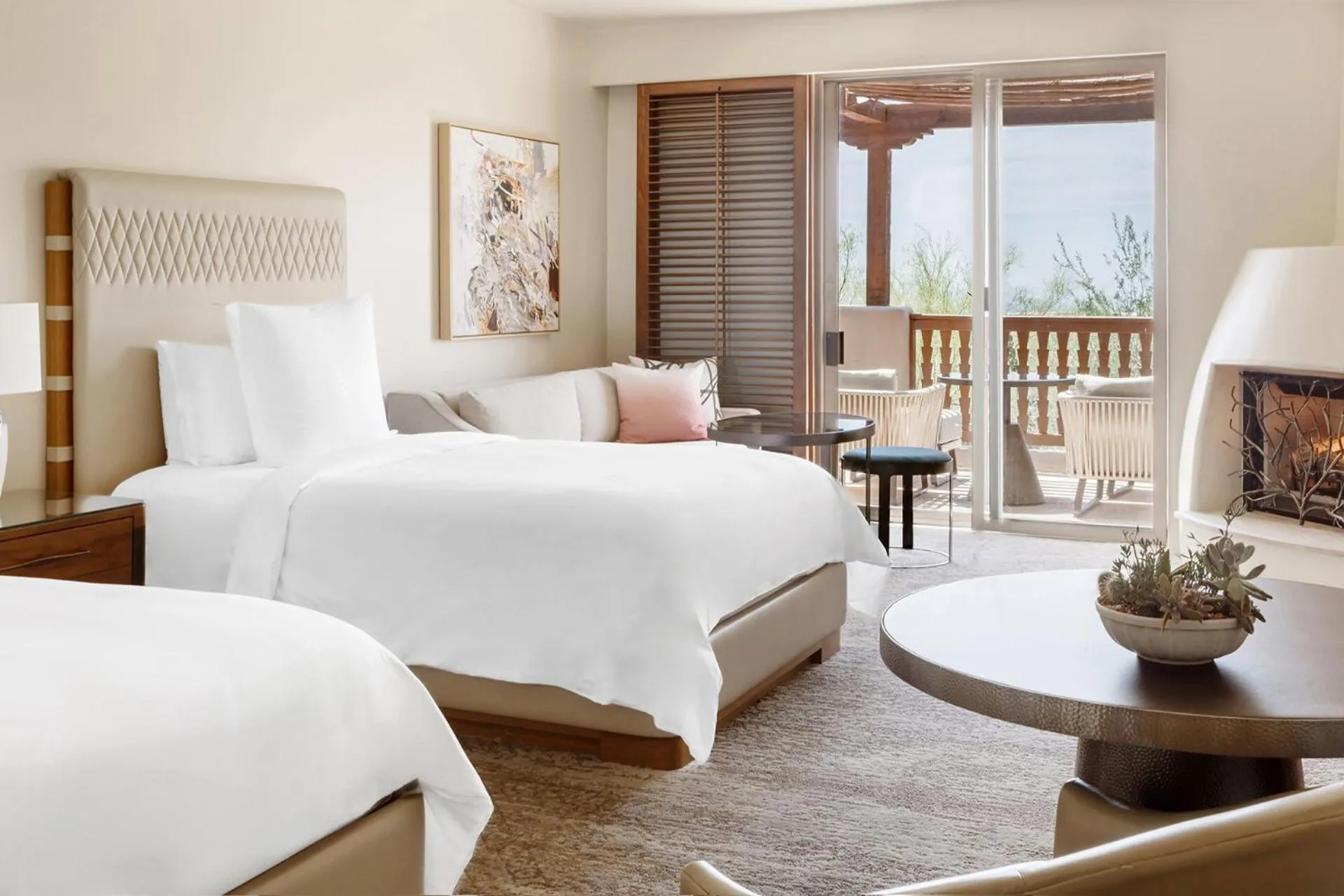Premier Casita Accessible Room double beds in Four Seasons Resort Scottsdale at Troon North