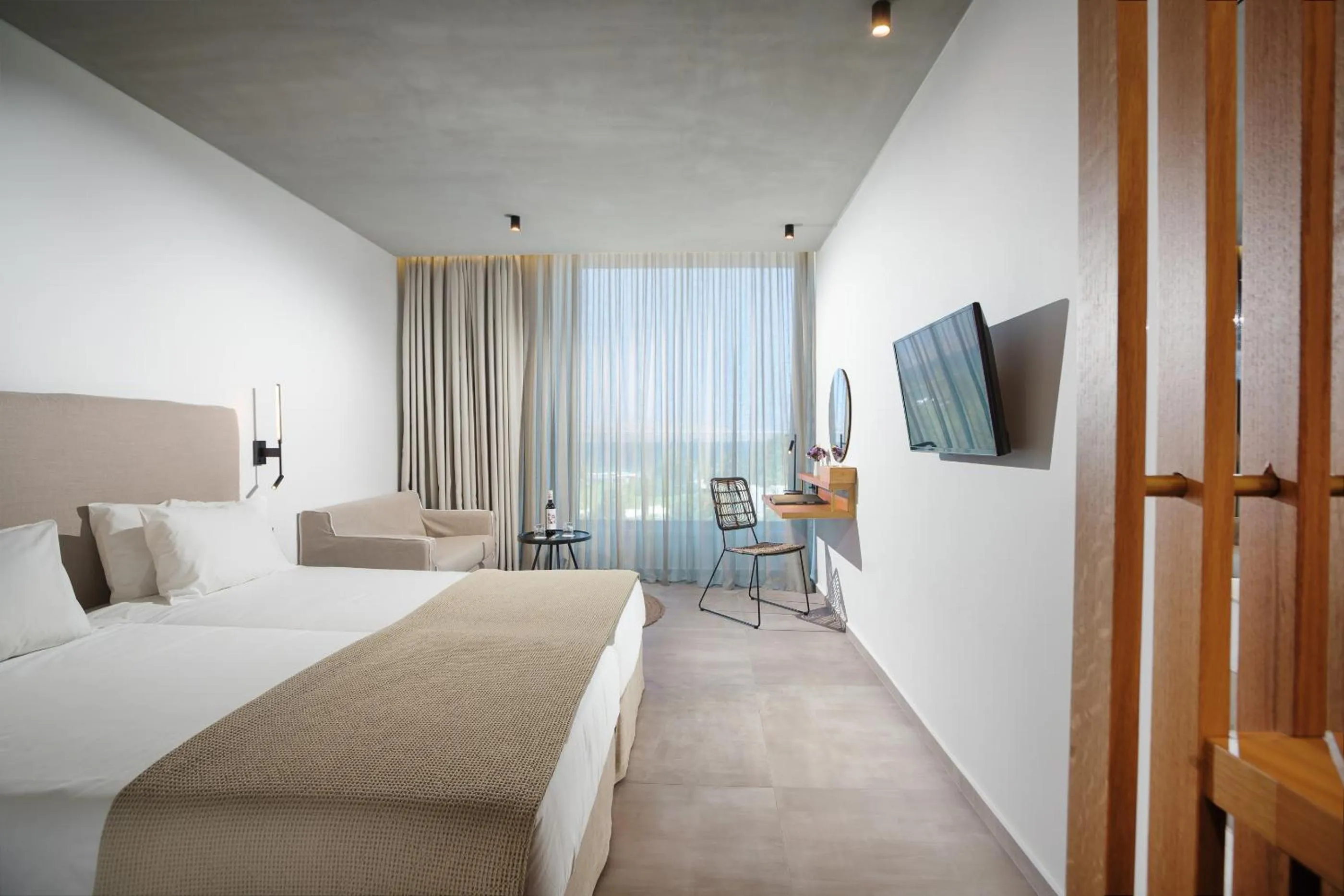 Twin Room with Garden View in Caravia Beach Hotel