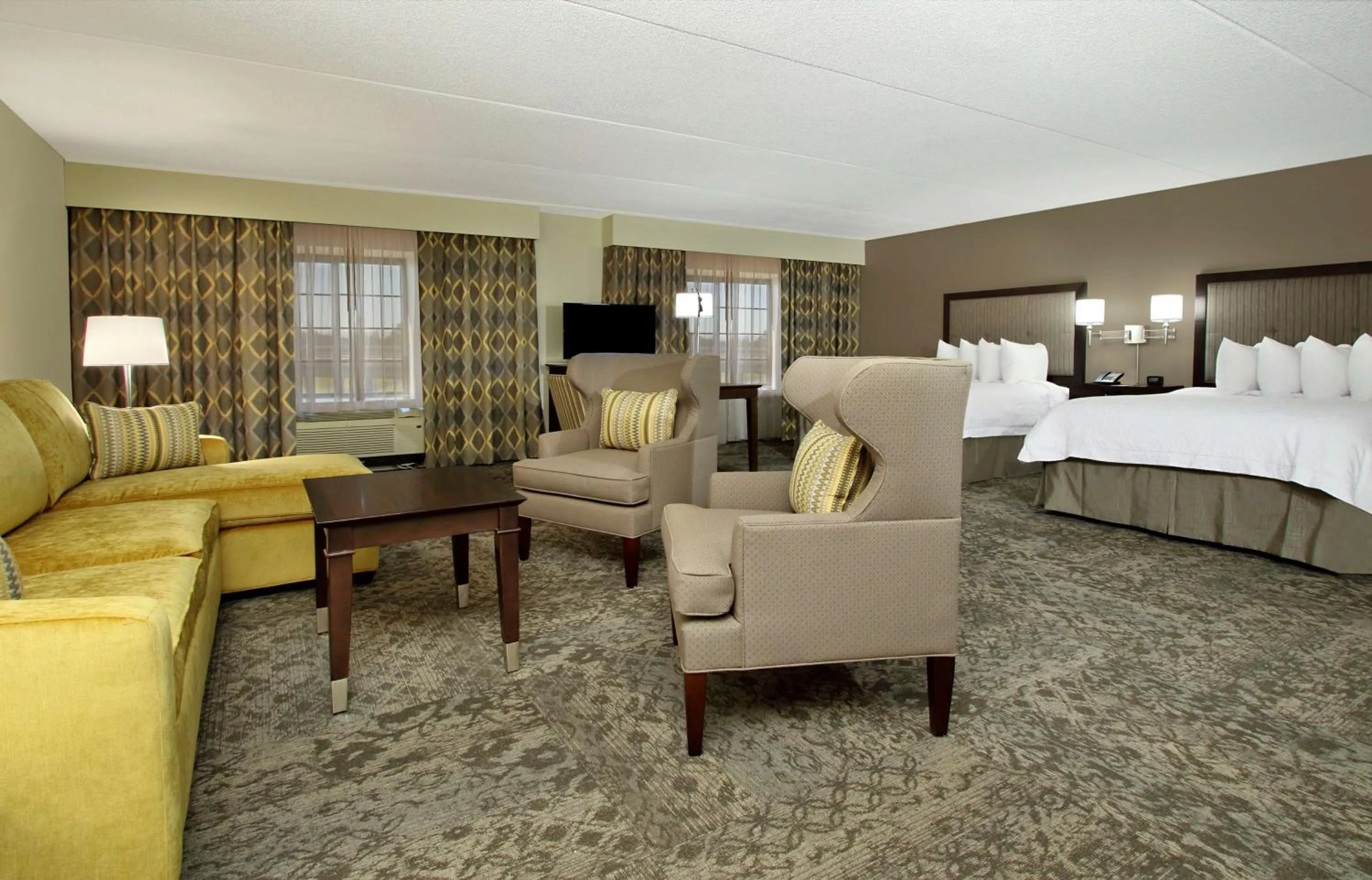 Studio Suite with Two Queen Beds and Sofa Bed - Non-Smoking in Hampton Inn & Suites By Hilton - Rockville Centre