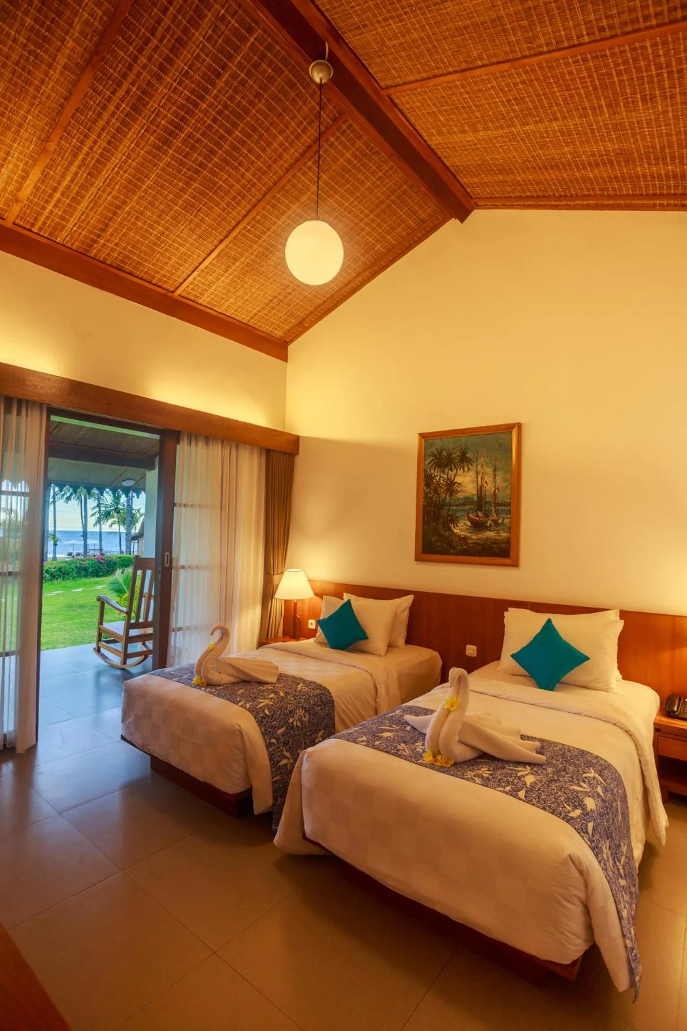 Deluxe Room Twin with Sea View in Villa So Long Banyuwangi - Ijen
