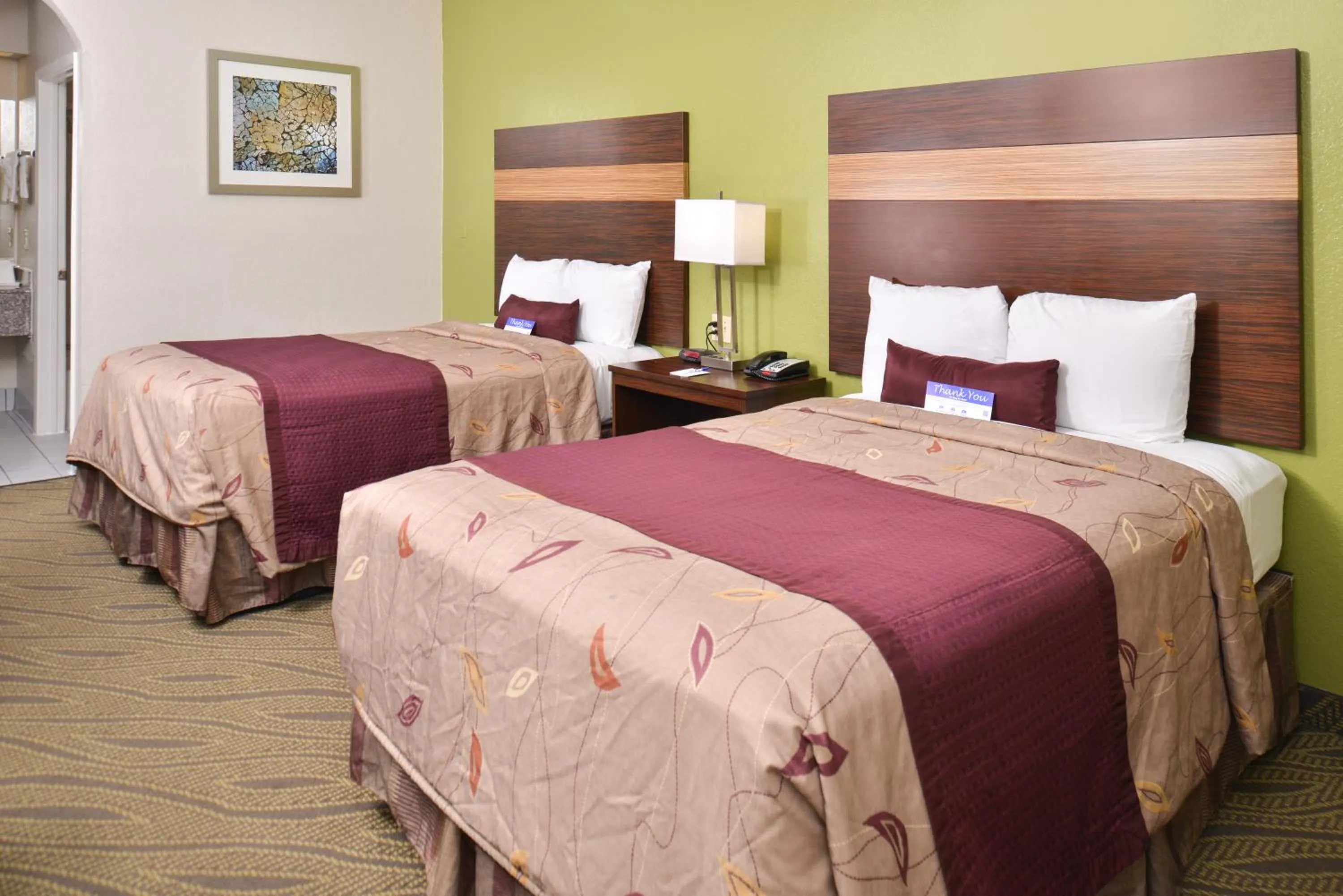 Double Room with Two Double Beds in Americas Best Value Inn Downtown Houston