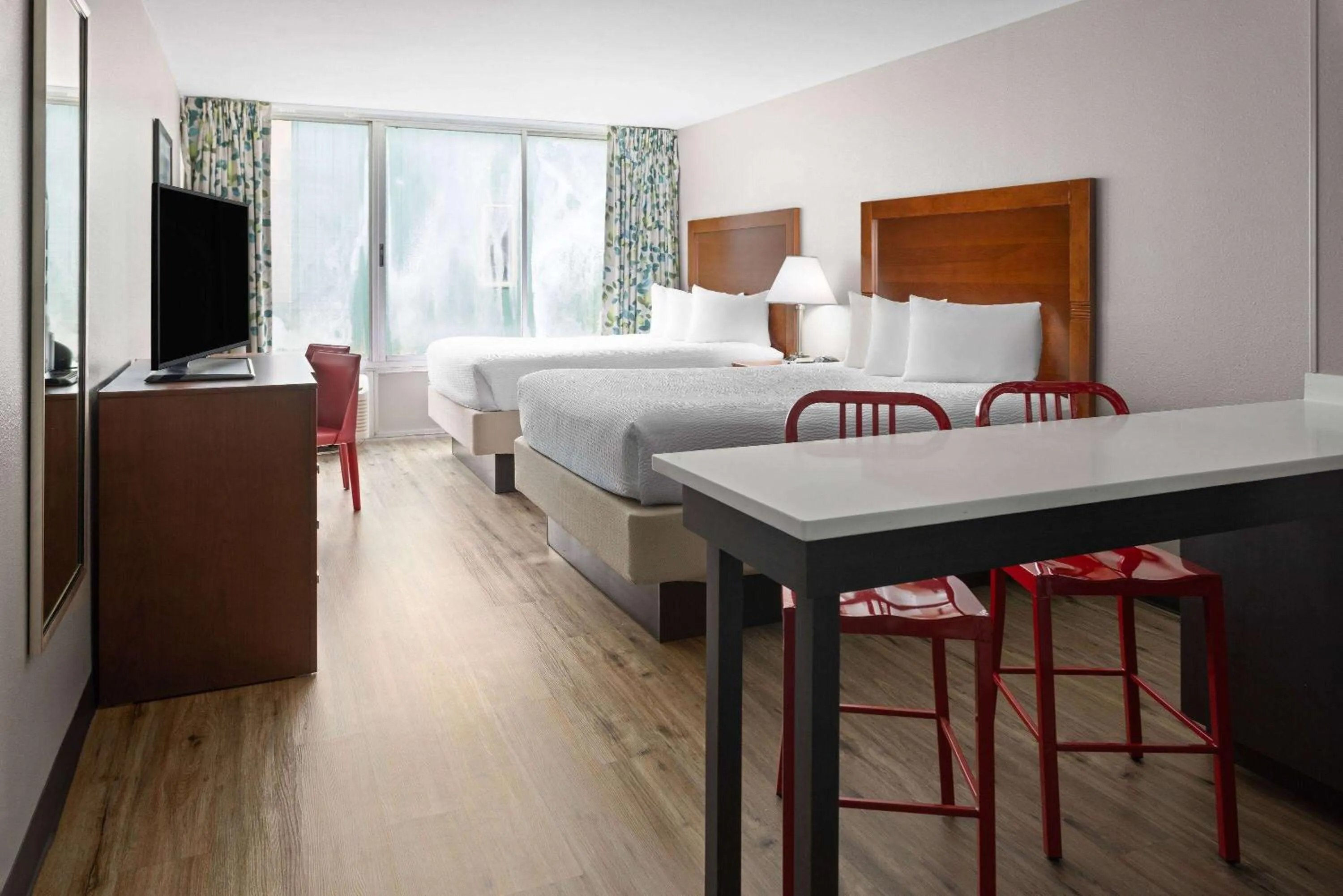 Queen Room with Two Queen Beds and Kitchenette - Non-Smoking in Ramada by Wyndham Ellsworth - Bar Harbor