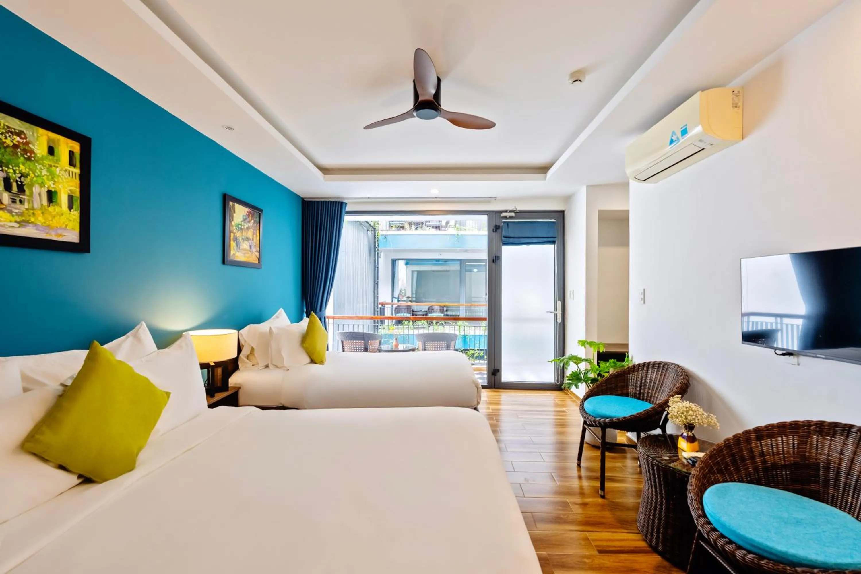 Deluxe Triple Room with Pool View in The Nam An Villa Hoi An