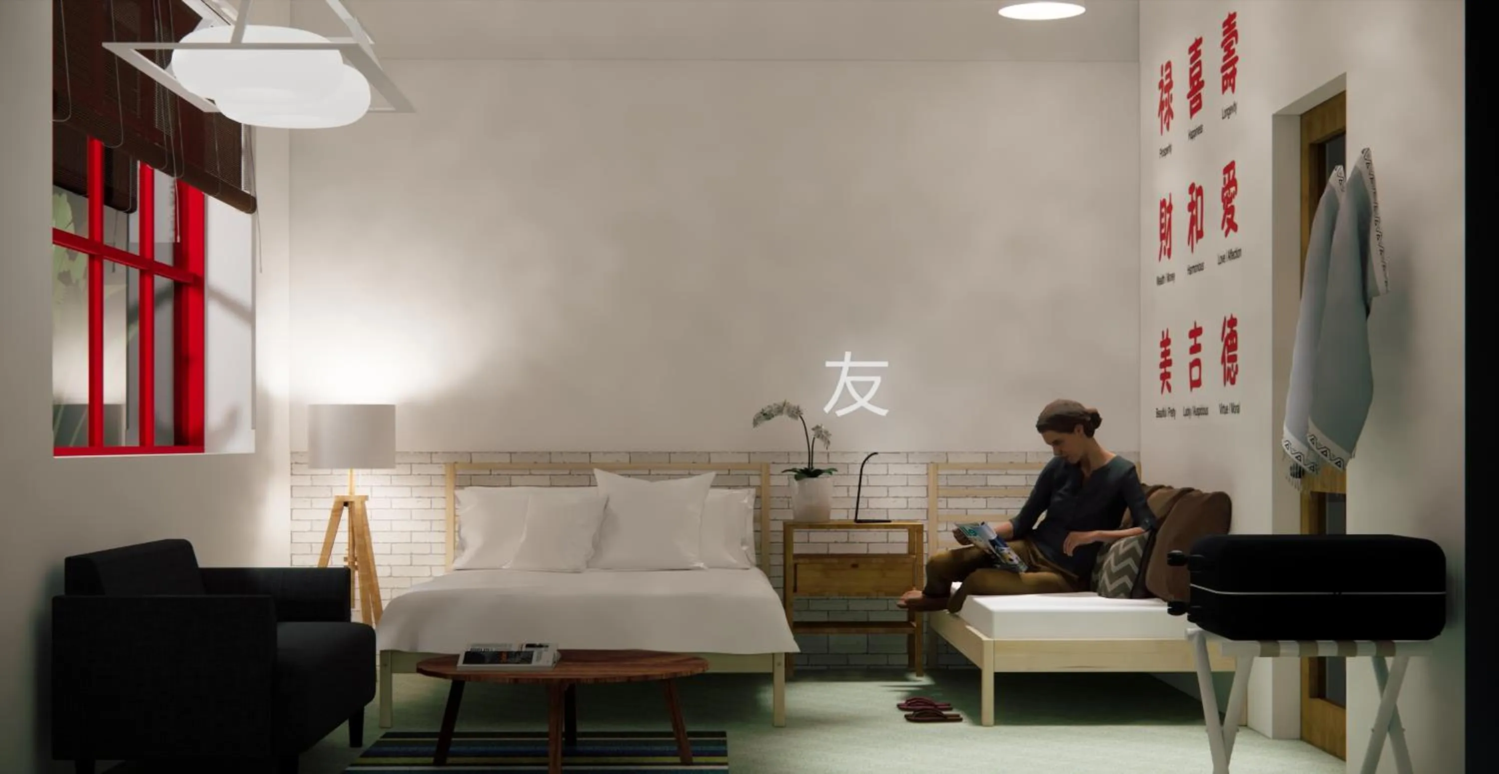 Deluxe Room in Yu Cafe Hostel