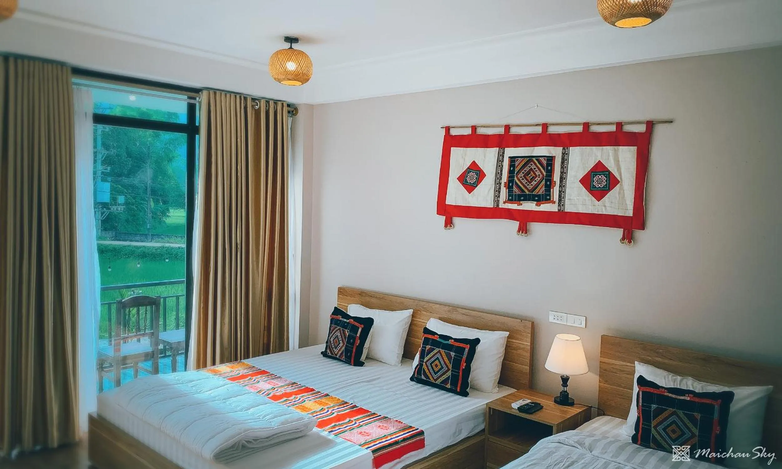 Family Suite with Balcony - single occupancy in Mai Chau Sky Resort