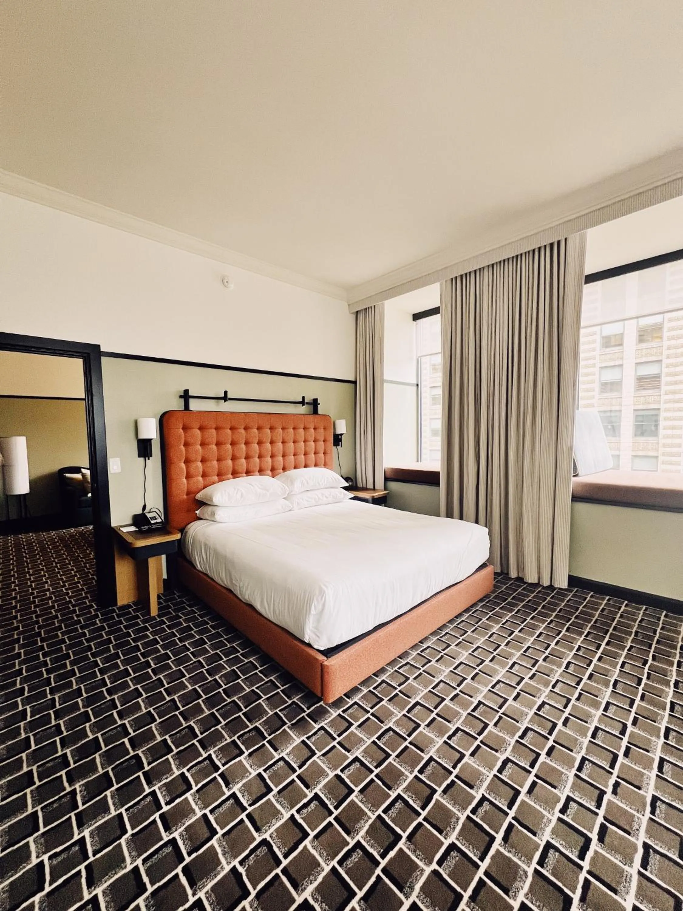 King Suite with Mobility Accessible Roll-In Shower in Kimpton Hotel Monaco Chicago, an IHG Hotel