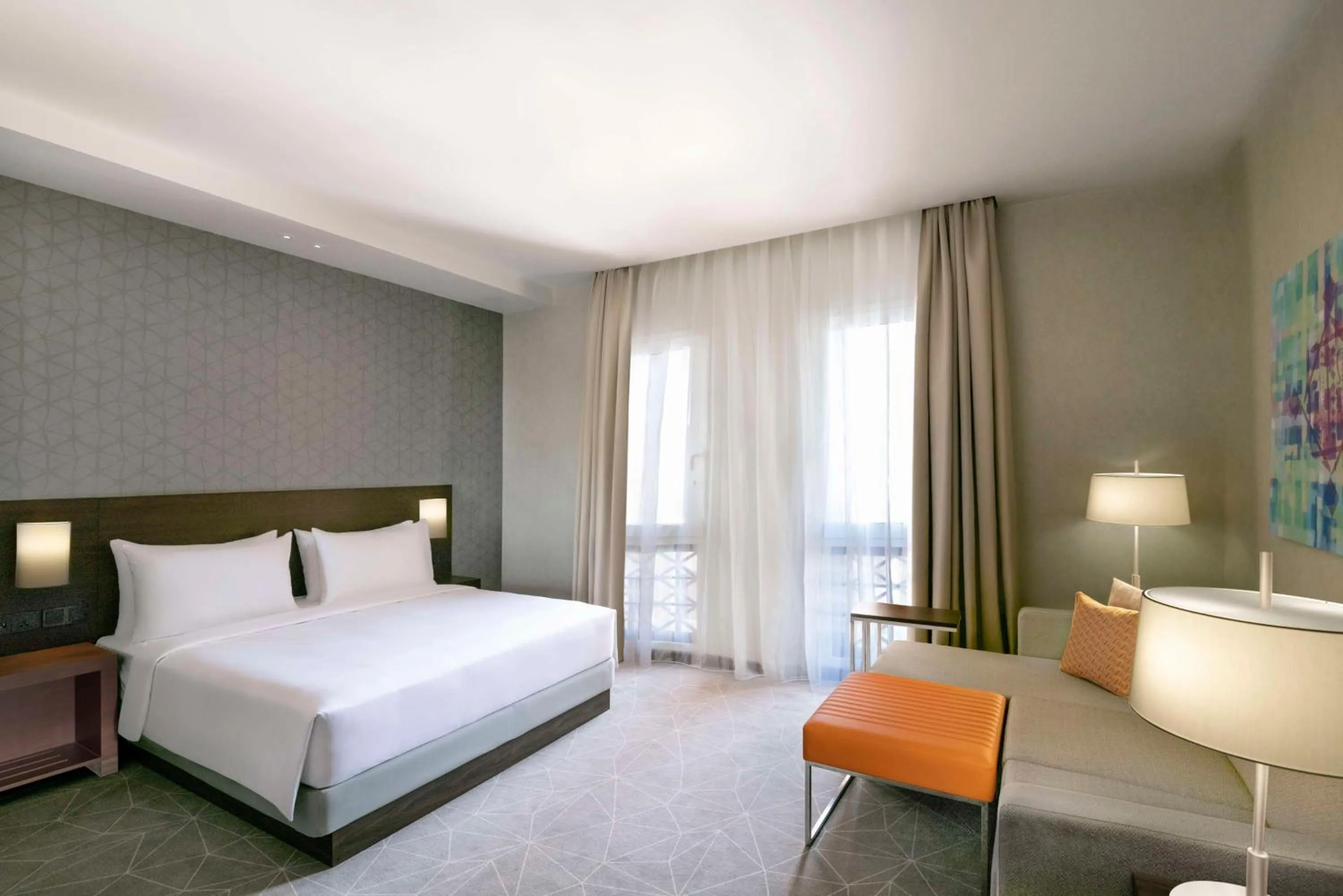 King Room with Sofa Bed – Free Breakfast, Complimentary Transfer to Gold Souk in Hyatt Place Dubai Wasl District