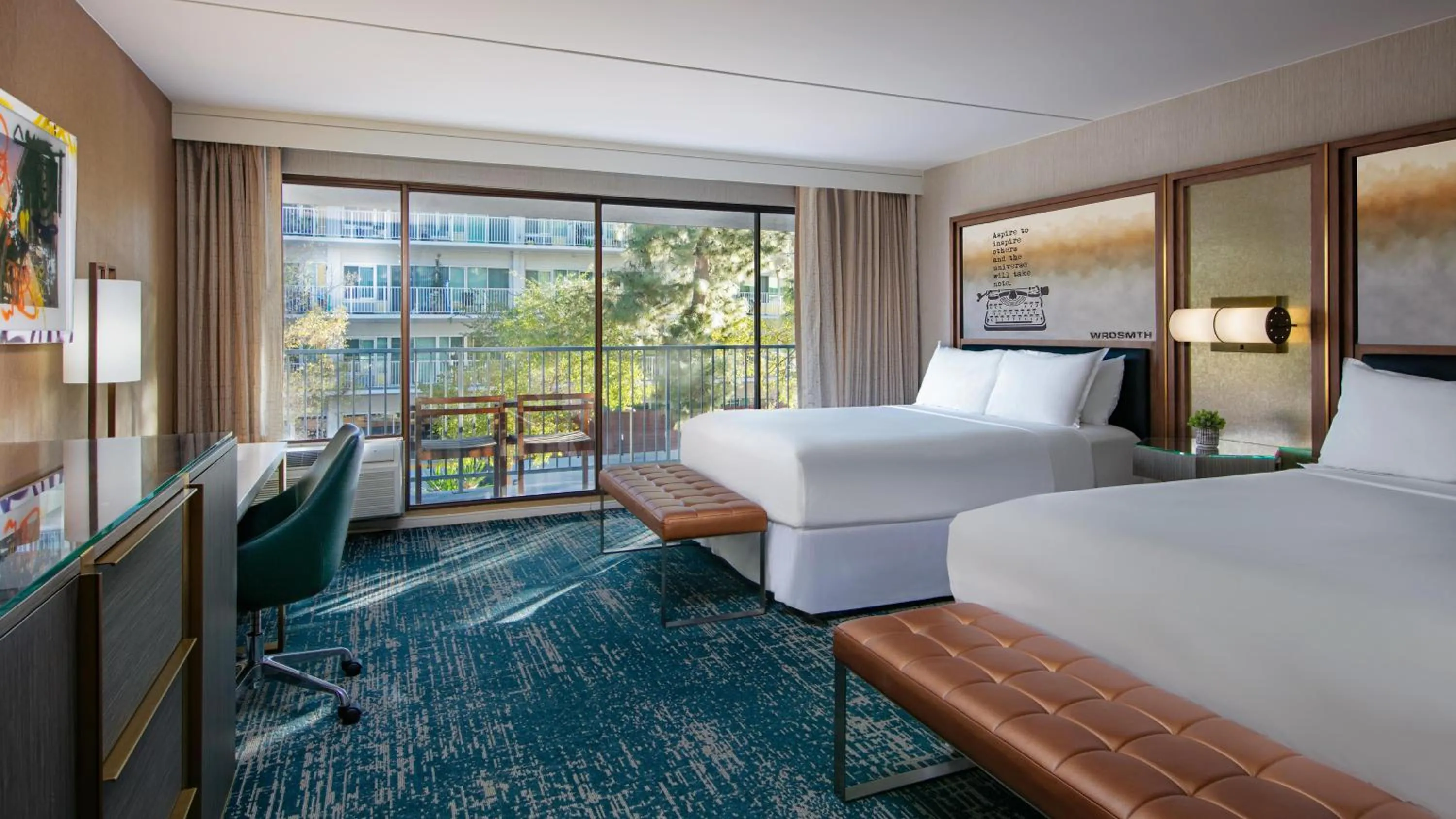 Queen Room with Tub - Mobility/Hearing Accessible in Hotel Dena, Pasadena Los Angeles, a Tribute Portfolio Hotel