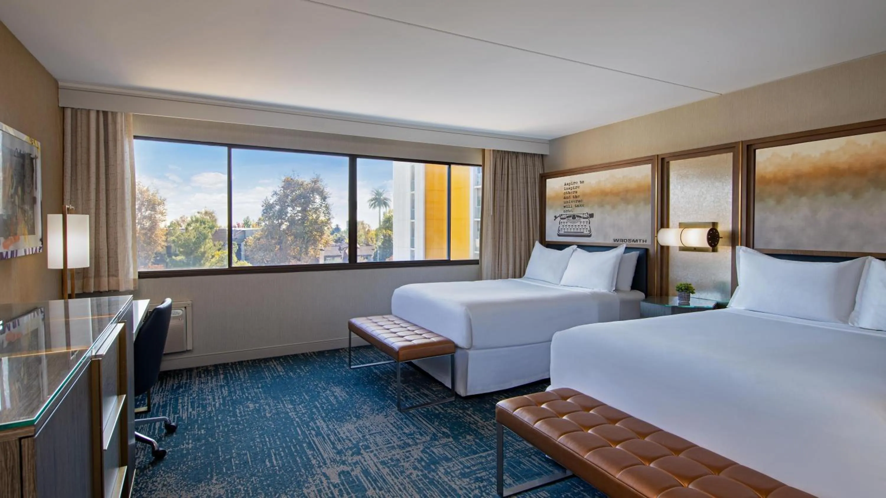 Queen Room with Two Queen Beds in Hotel Dena, Pasadena Los Angeles, a Tribute Portfolio Hotel