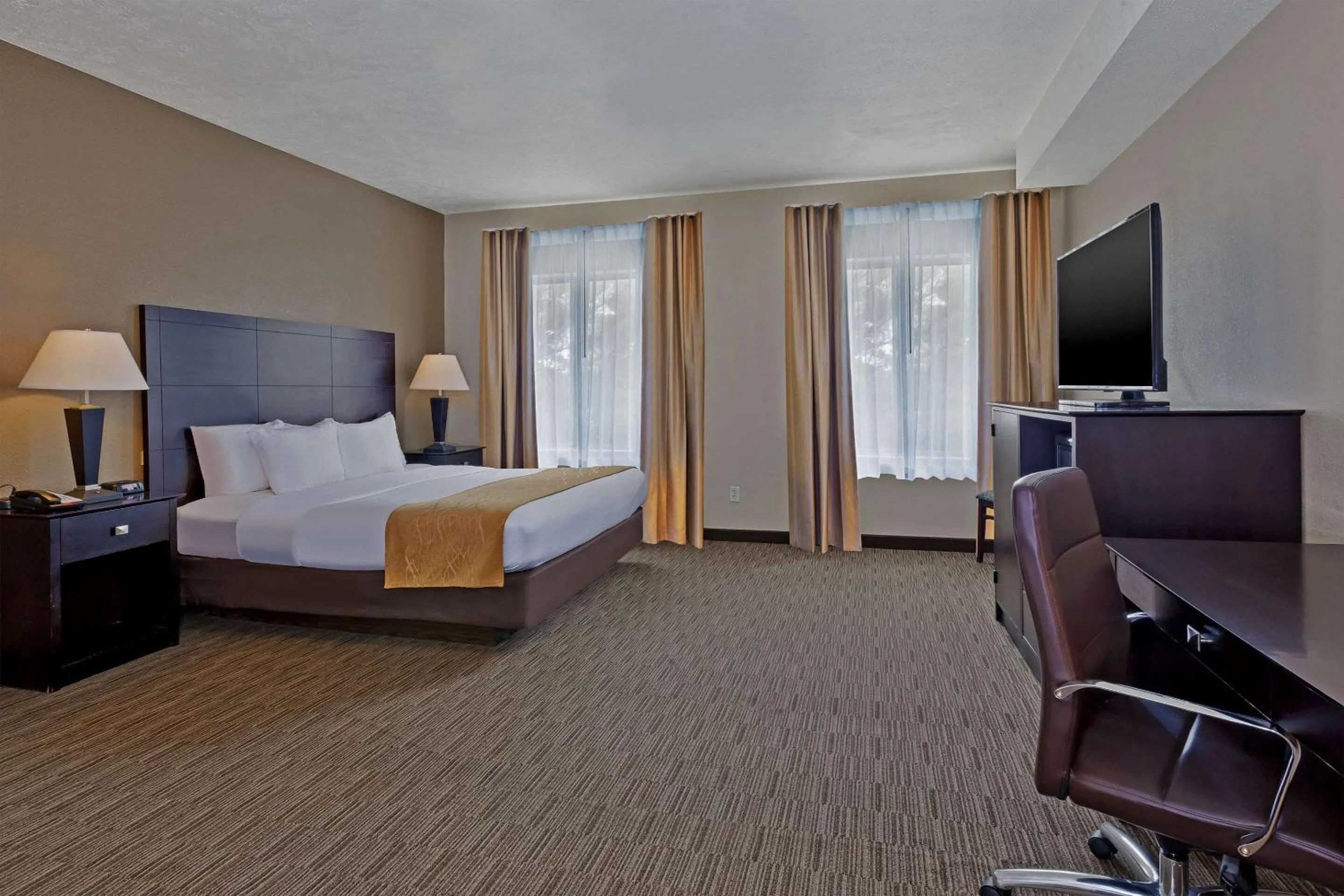 Deluxe King Suite with Queen Bed- Non-Smoking in Comfort Inn Whitehall near Michigan's Adventure
