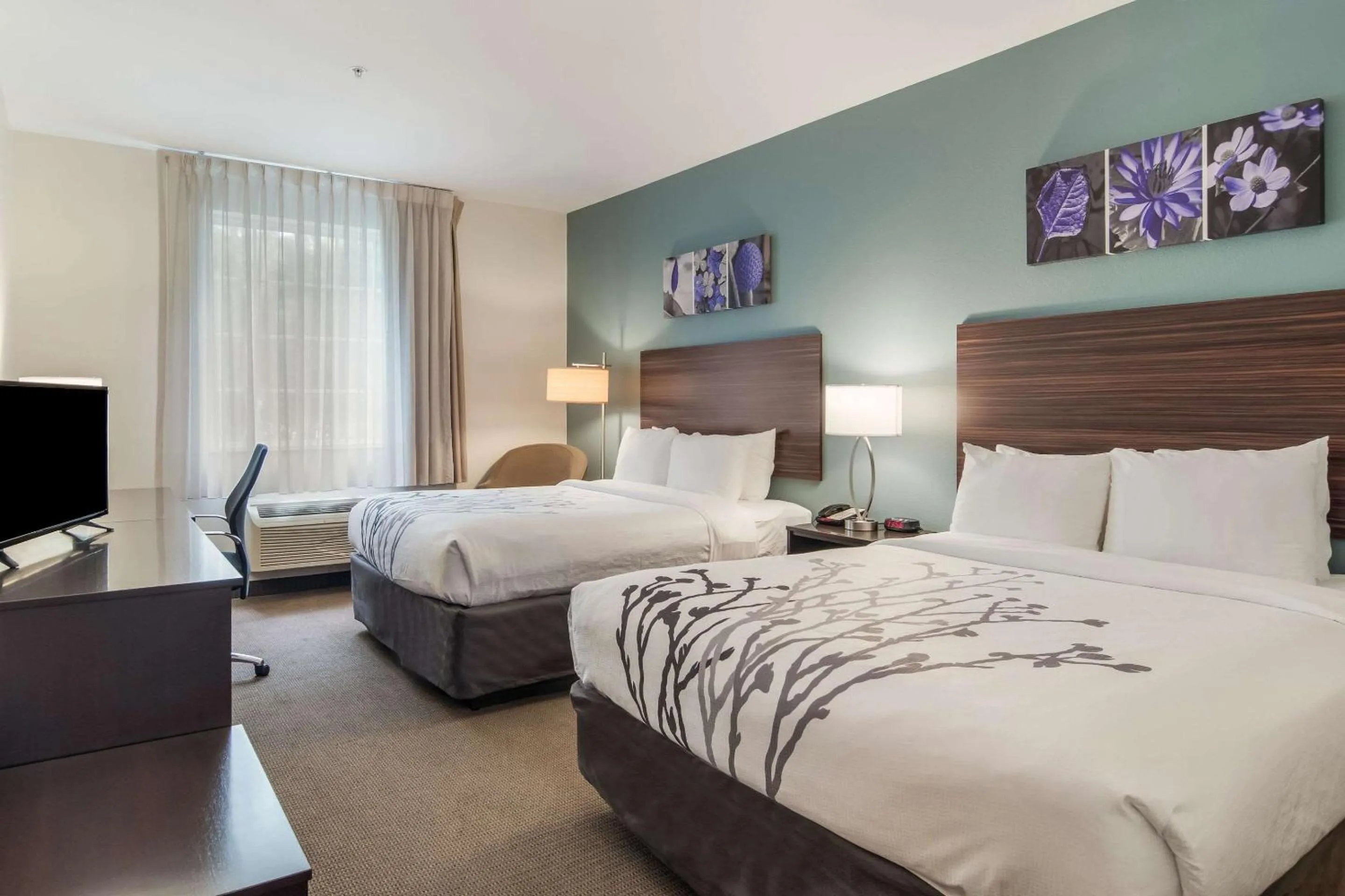 Queen Room with Two Queen Beds - Non-Smoking in Sleep Inn & Suites At Kennesaw State University