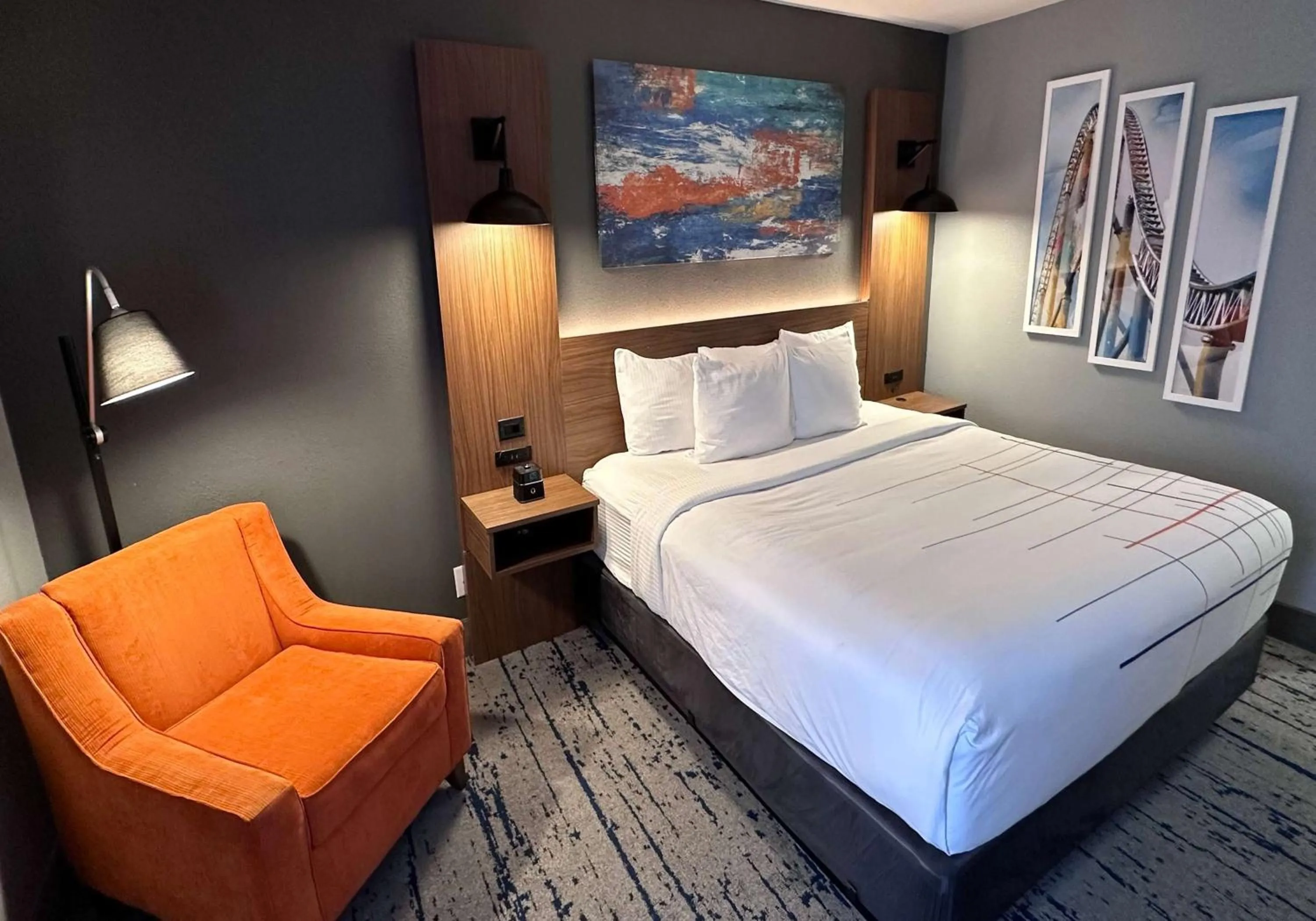 King Room with Roll-In Shower - Mobility Accessible/Non-Smoking in La Quinta by Wyndham Chicago Gurnee