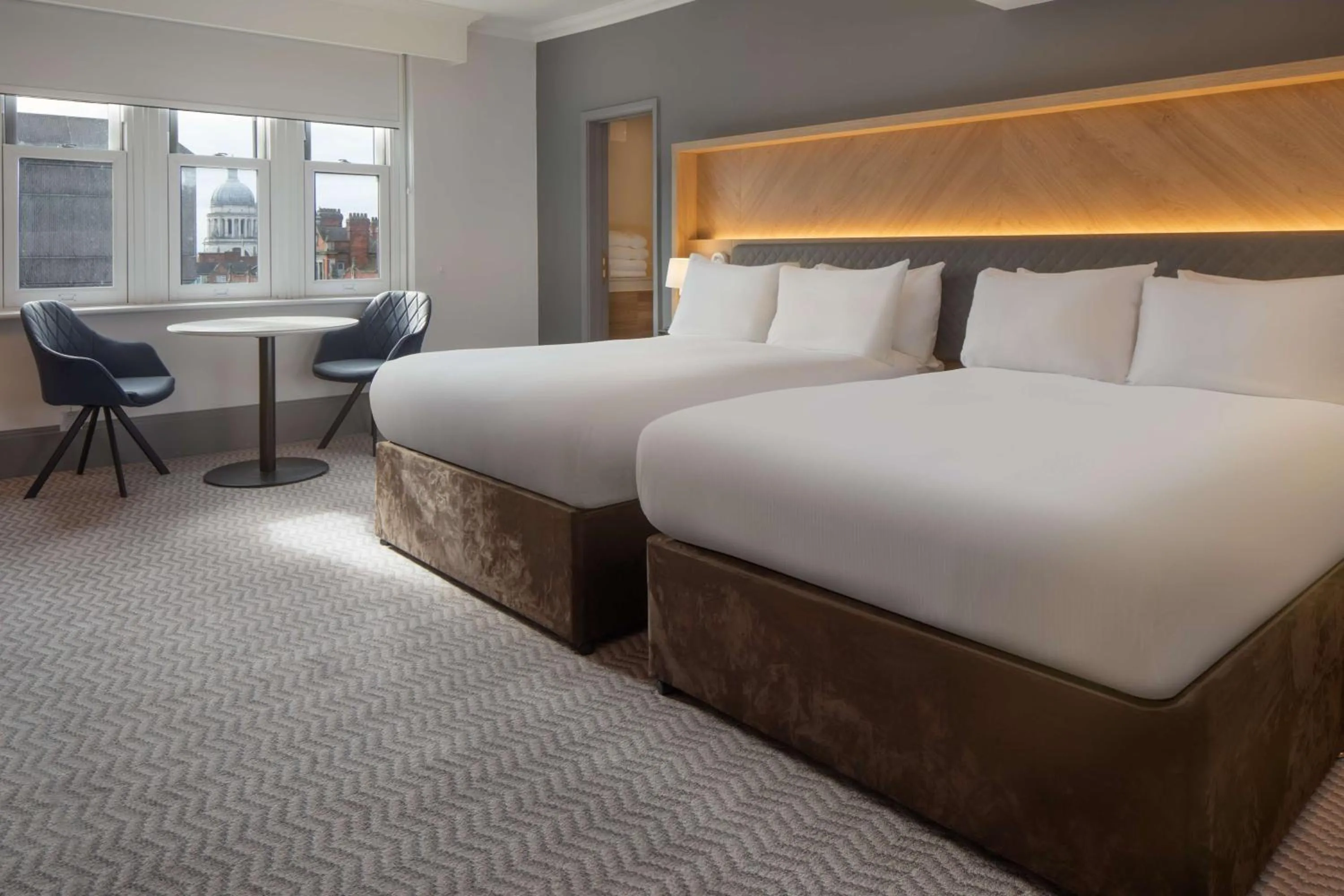 Double Room with Two Double Beds in Hilton Nottingham Hotel