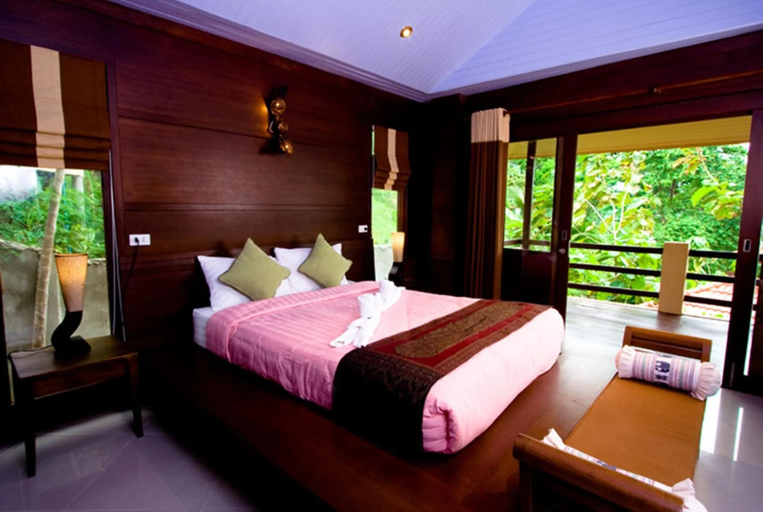 Deluxe Double Room with Garden View in Rin Beach Resort