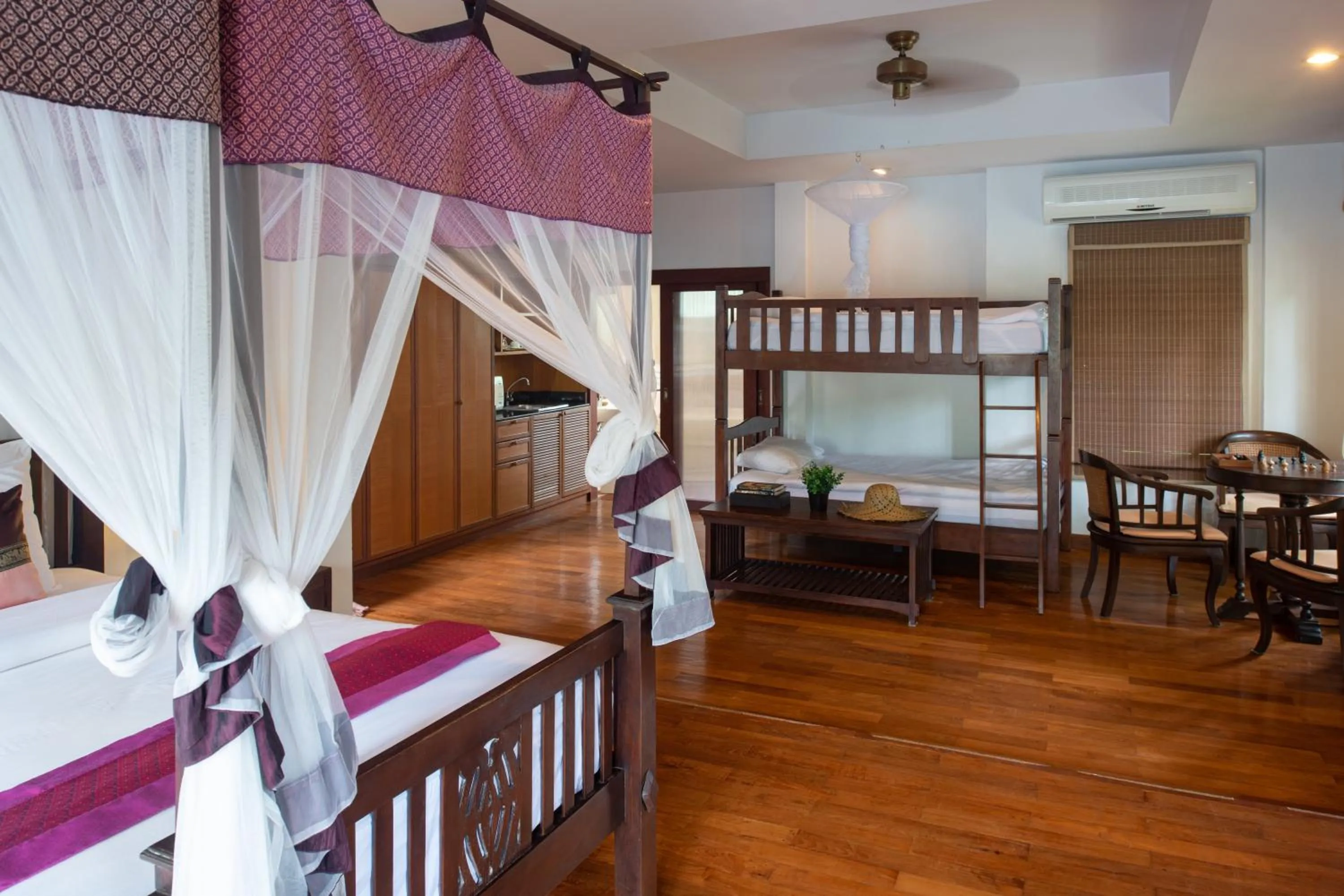 Family Suite Double Room and Bunk Bed with Pool View in Royal Lanta Resort & Spa