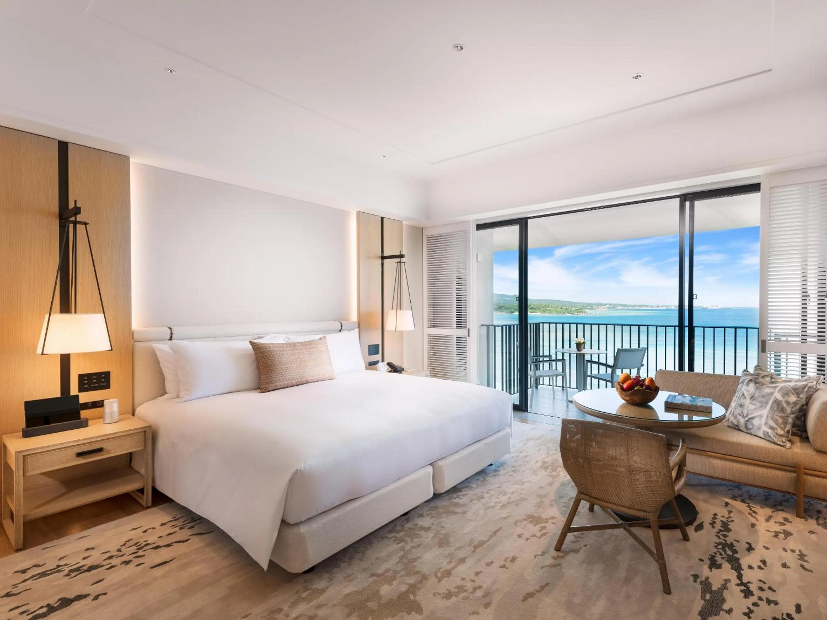 Premier Club Ocean Front Triple with Lounge Access in Halekulani Okinawa