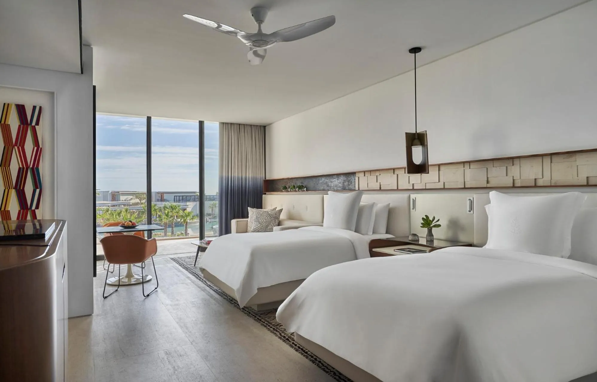  Partial Ocean View Plunge Pool Room Two Double Beds in Four Seasons Resort Los Cabos