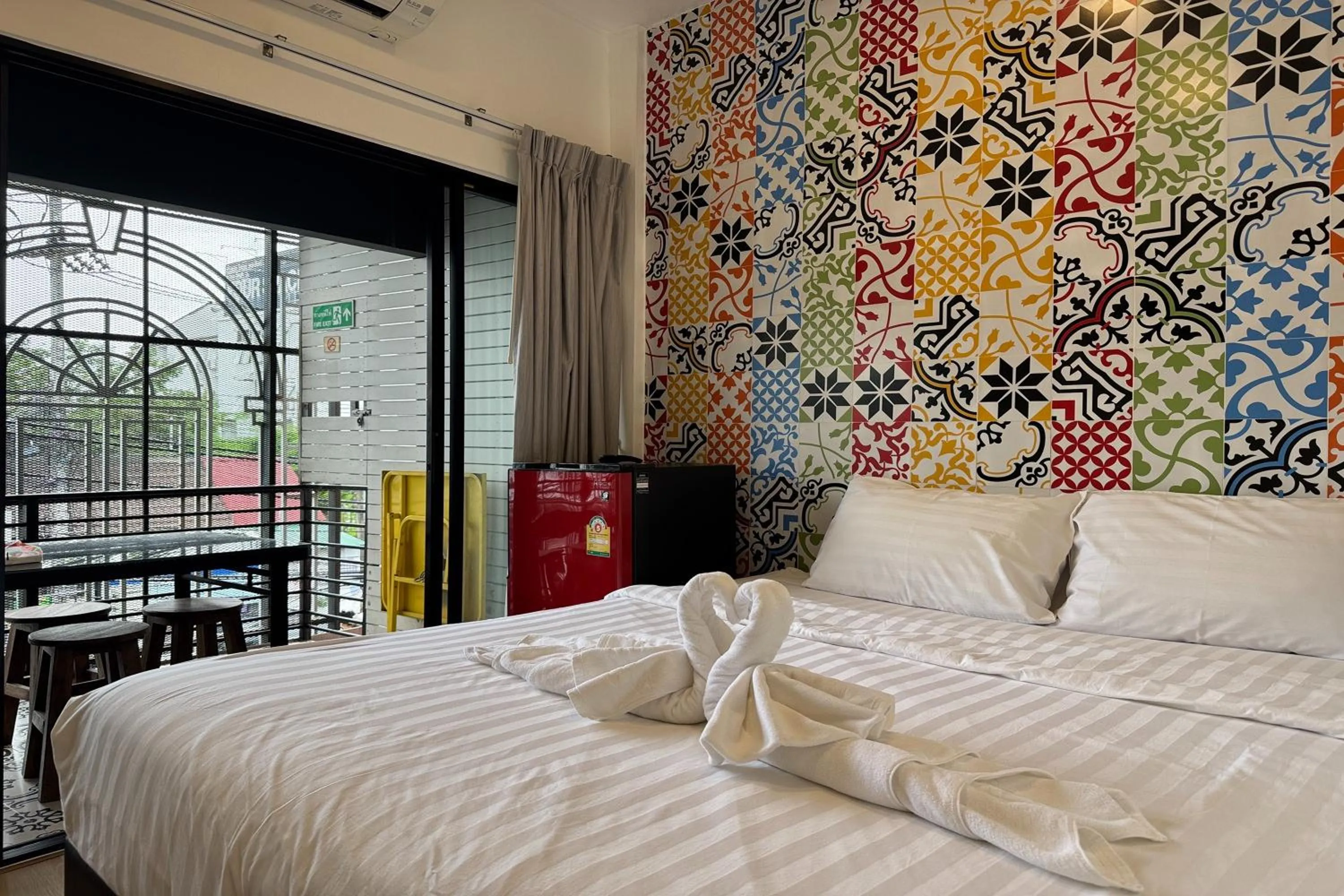 Double Room with Terrace in Phukhao Hostel