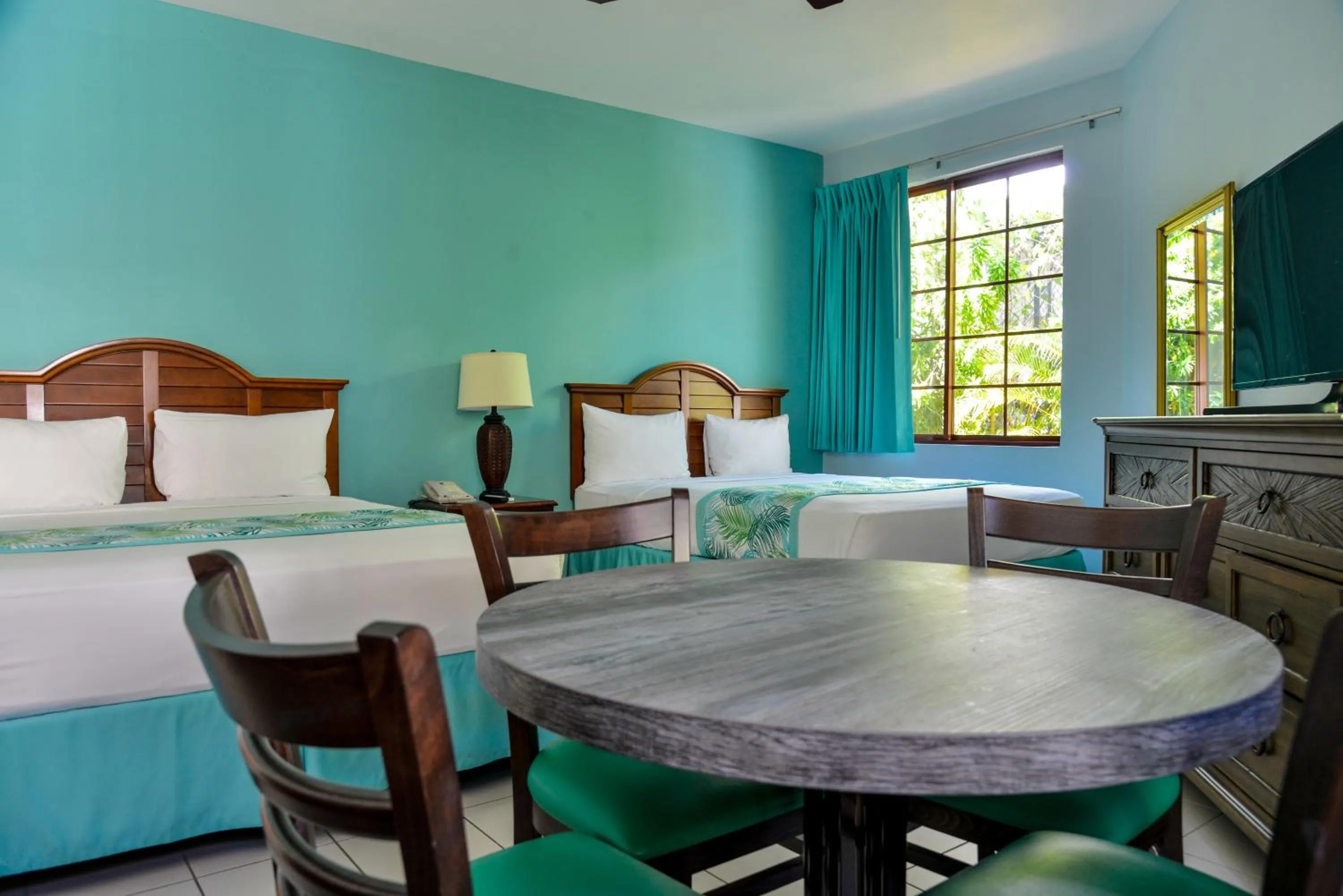 Superior Room with Two Queen Beds & Balcony in Coco La Palm
