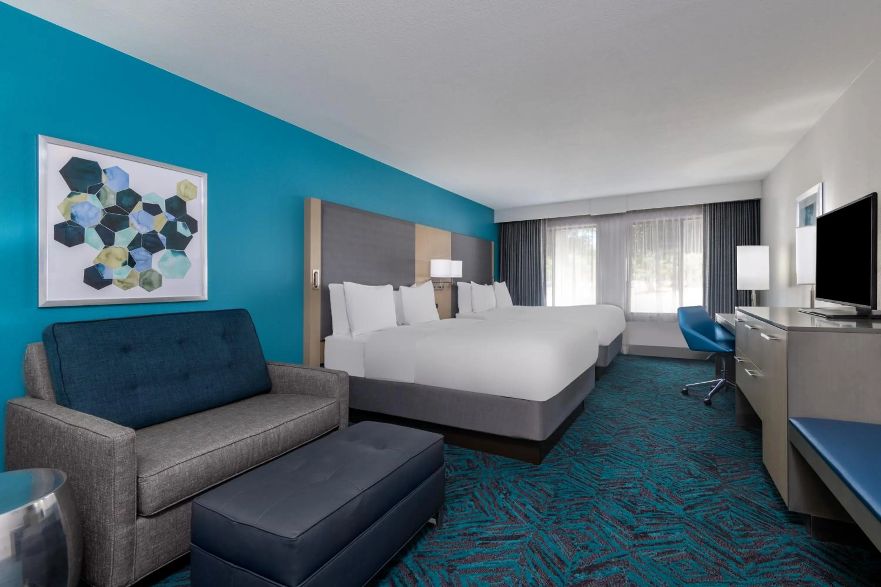 Premium Queen Room with Two Queen Beds - Non-Smoking in Radisson Hotel Colorado Springs Airport