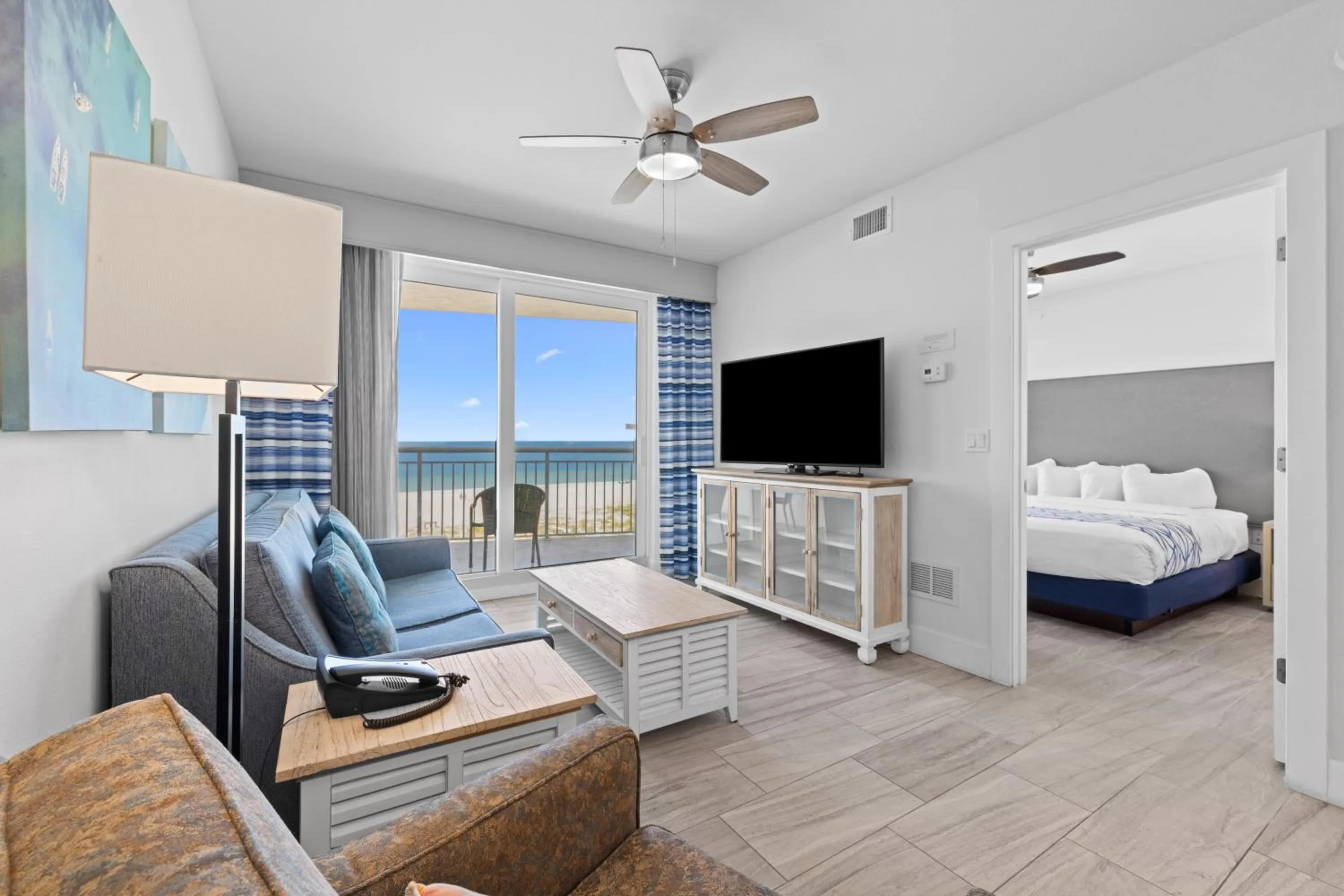 Two-Bedroom Two Bath Gulf Front Suite in Provident Oceana Beachfront Suites
