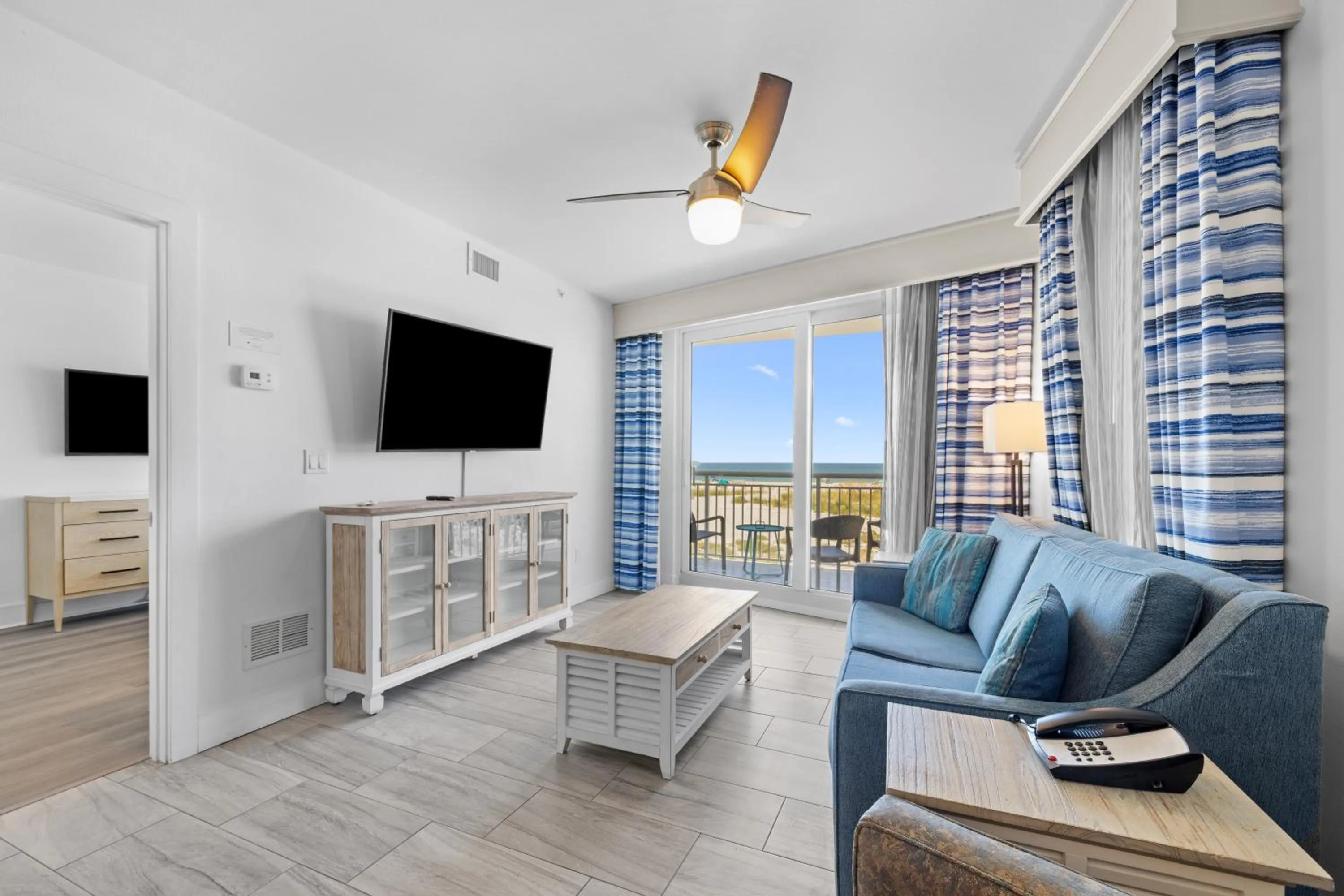 Two-Bedroom Two Bath Gulf Front Premium Suite in Provident Oceana Beachfront Suites