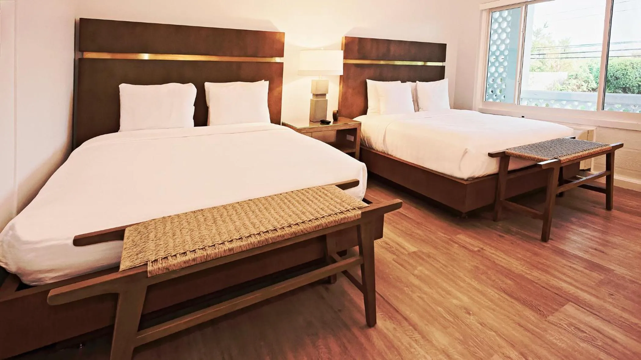 Deluxe Double Room with Two Double Beds in Sunset Inn