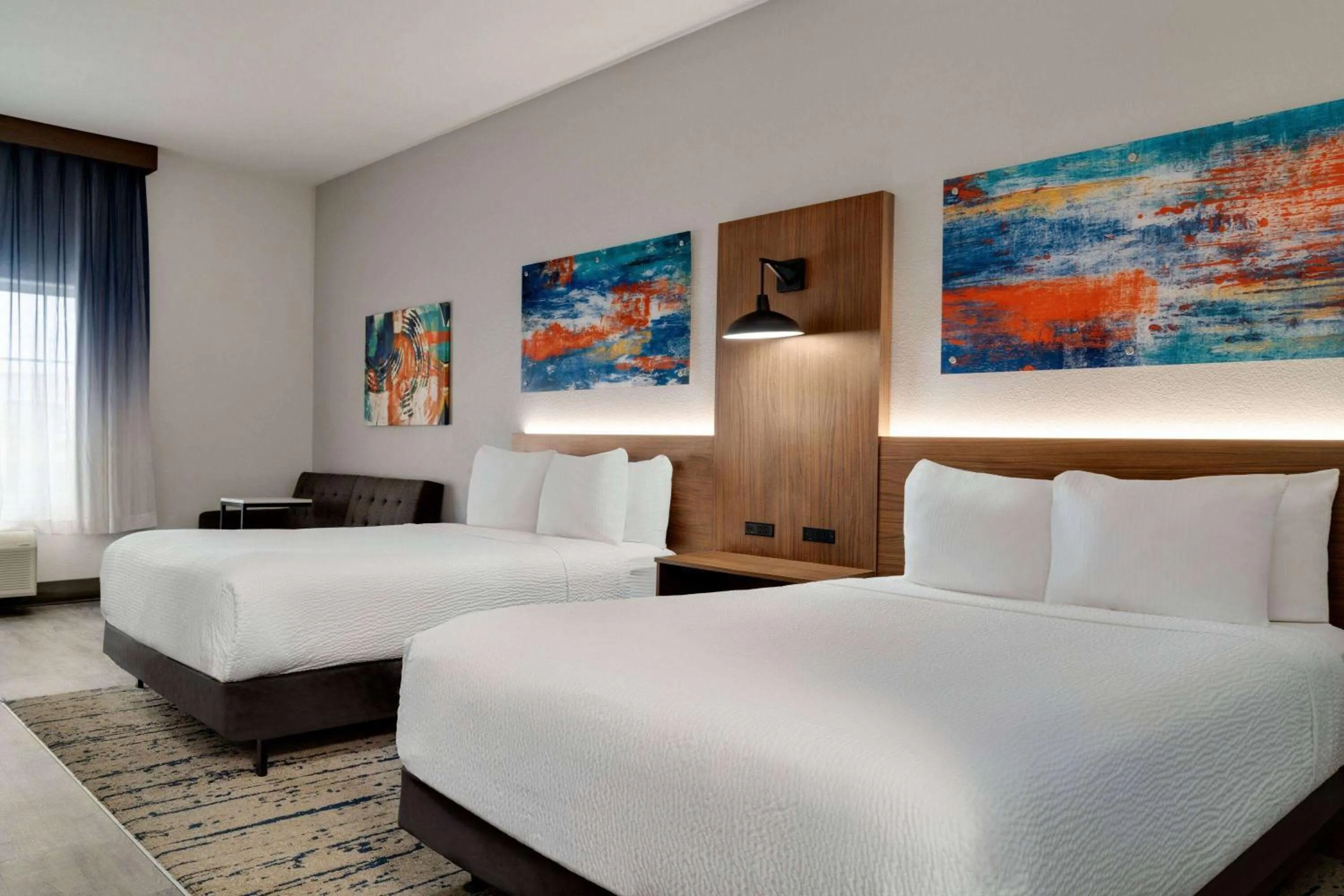 Queen Room with Two Queen Beds and Roll-in Shower - Mobility/Hearing Accessible - Non-Smoking in La Quinta by Wyndham Stephenville