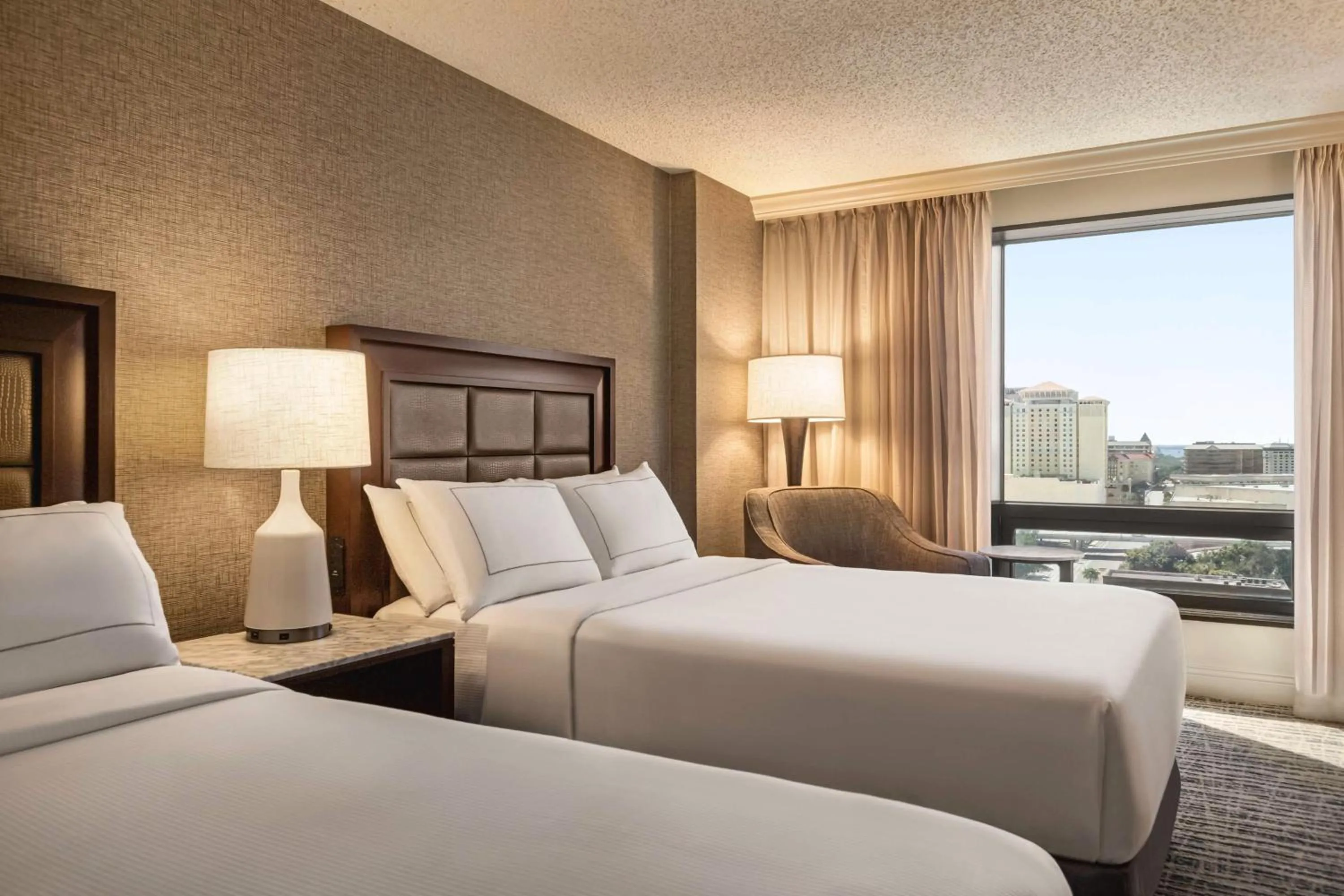 Standard Room with Two Double Beds with Pool View in Hilton Tampa Downtown