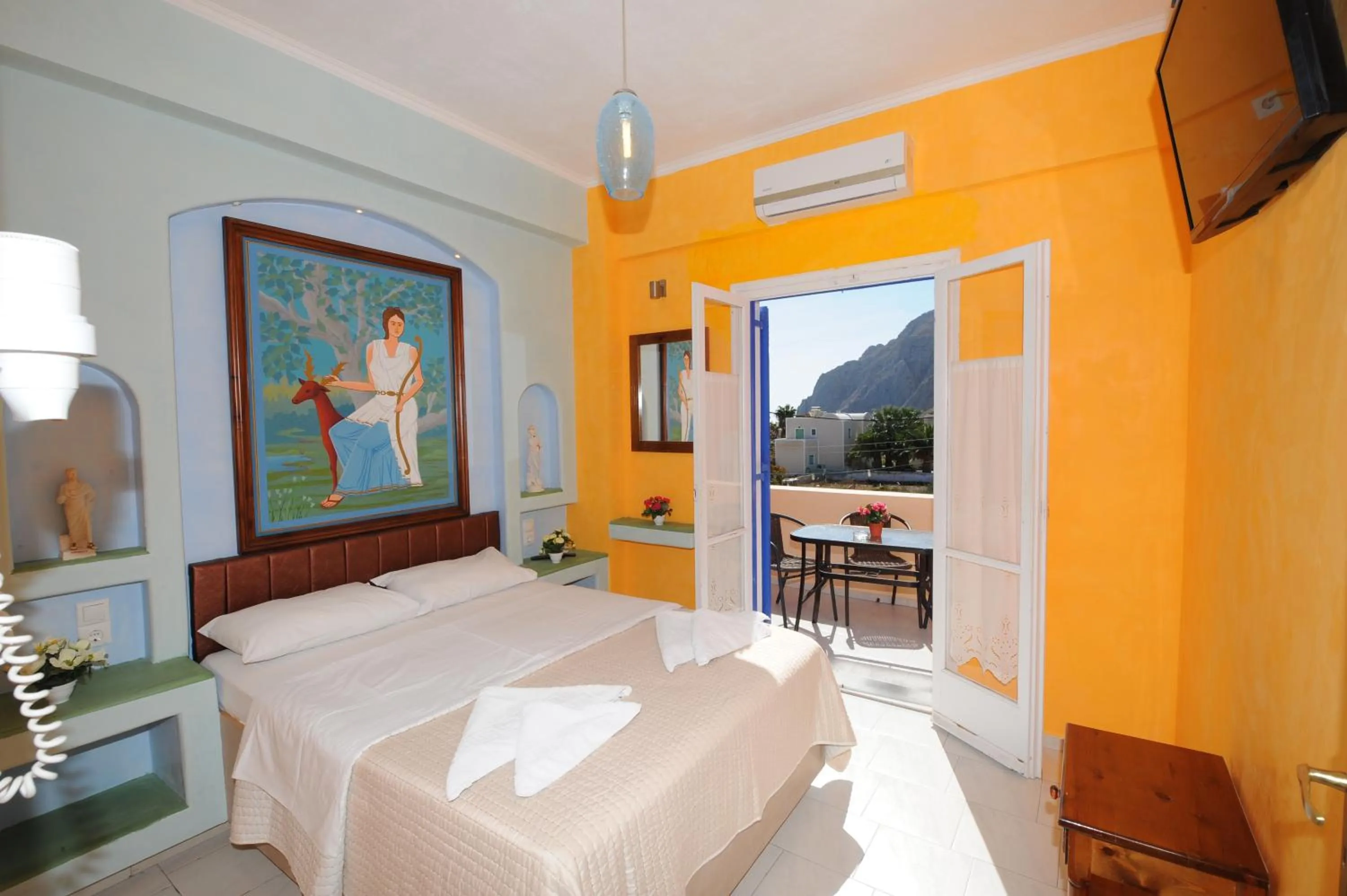 One-Bedroom Apartment with Balcony (2 Adults) in Orfeas Apartments