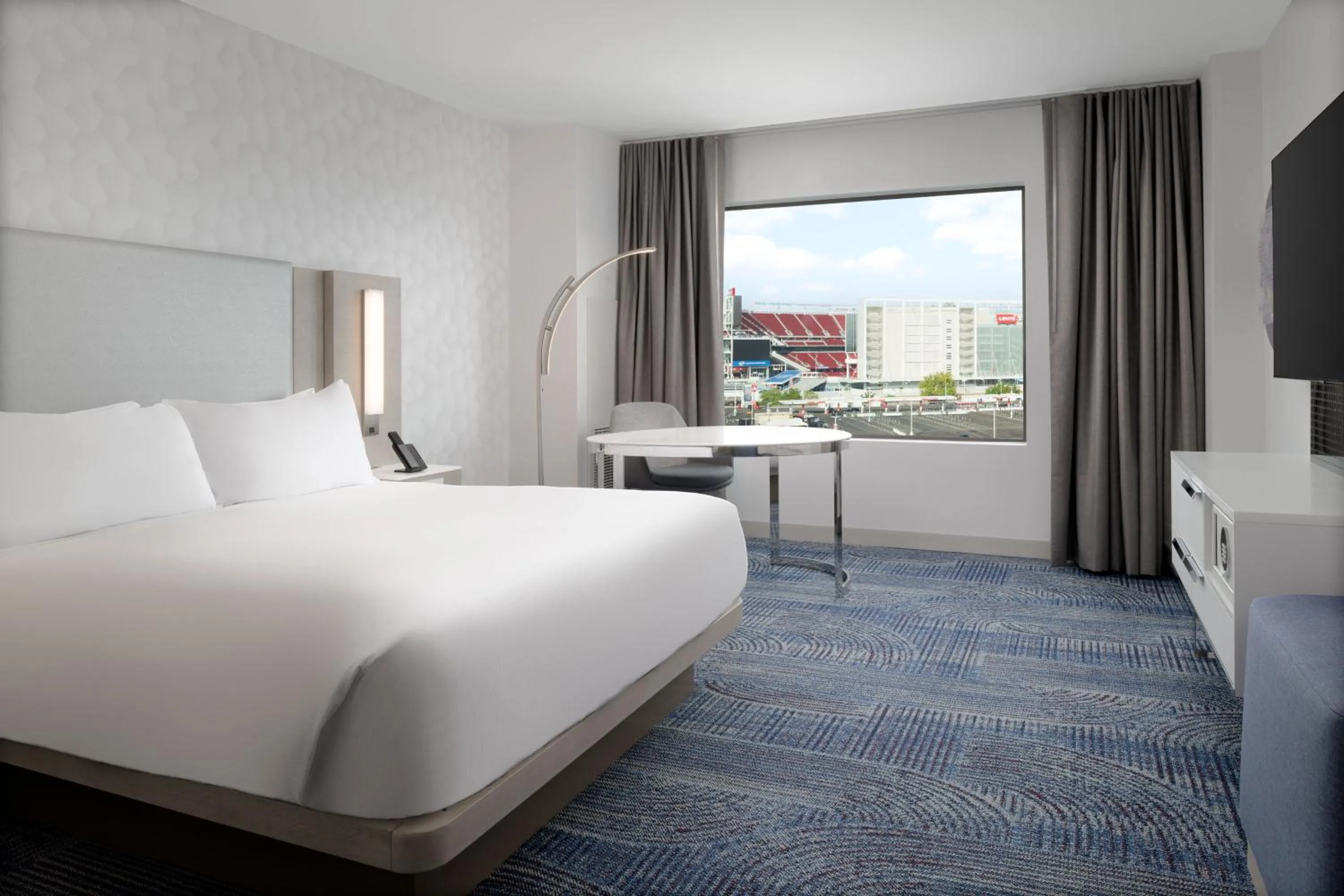 One King Bed with Stadium View in Hilton Santa Clara