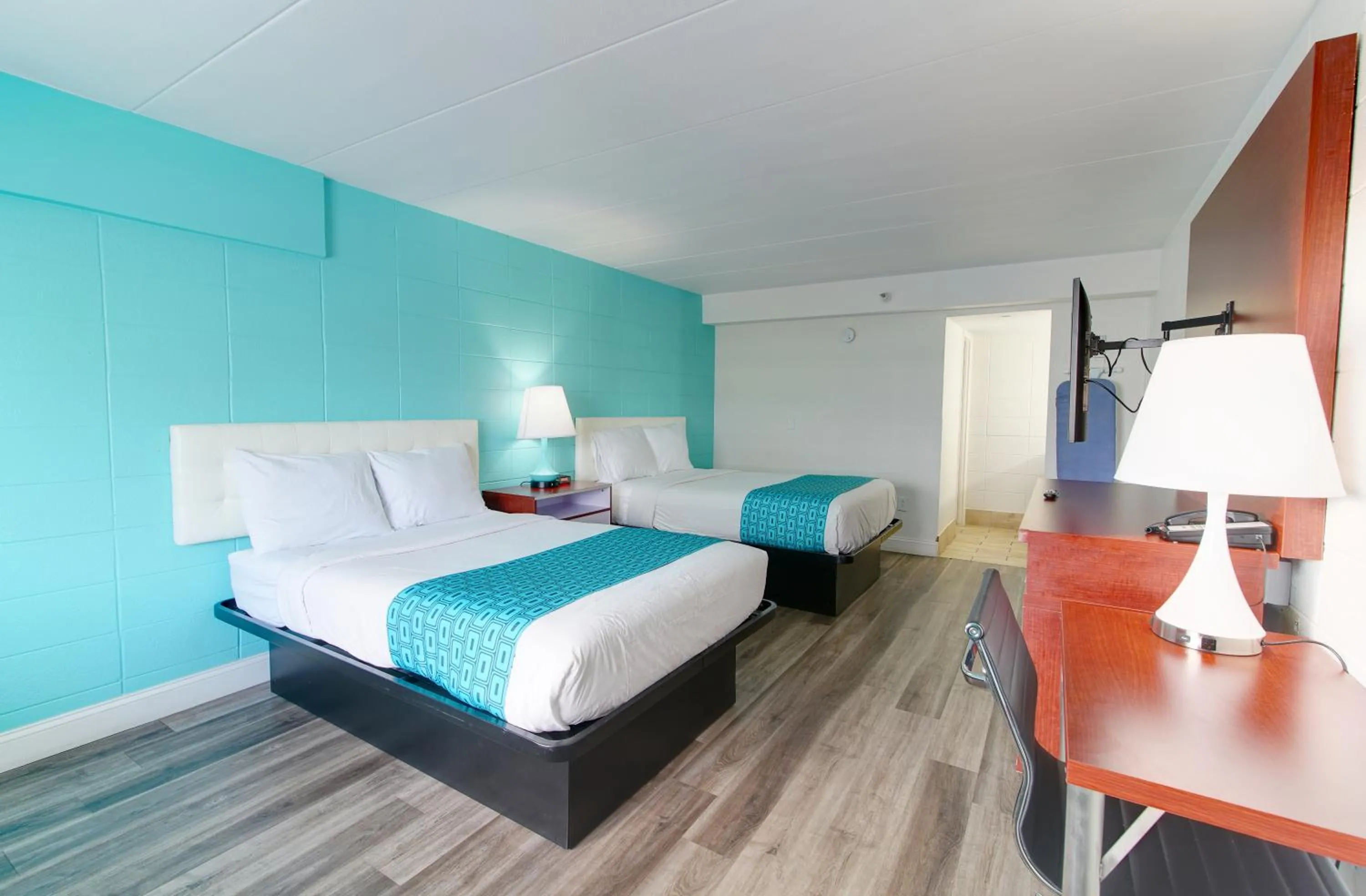 Double Room with Two Double Beds - Non-Smoking in Howard Johnson by Wyndham Virginia Beach At The Beach