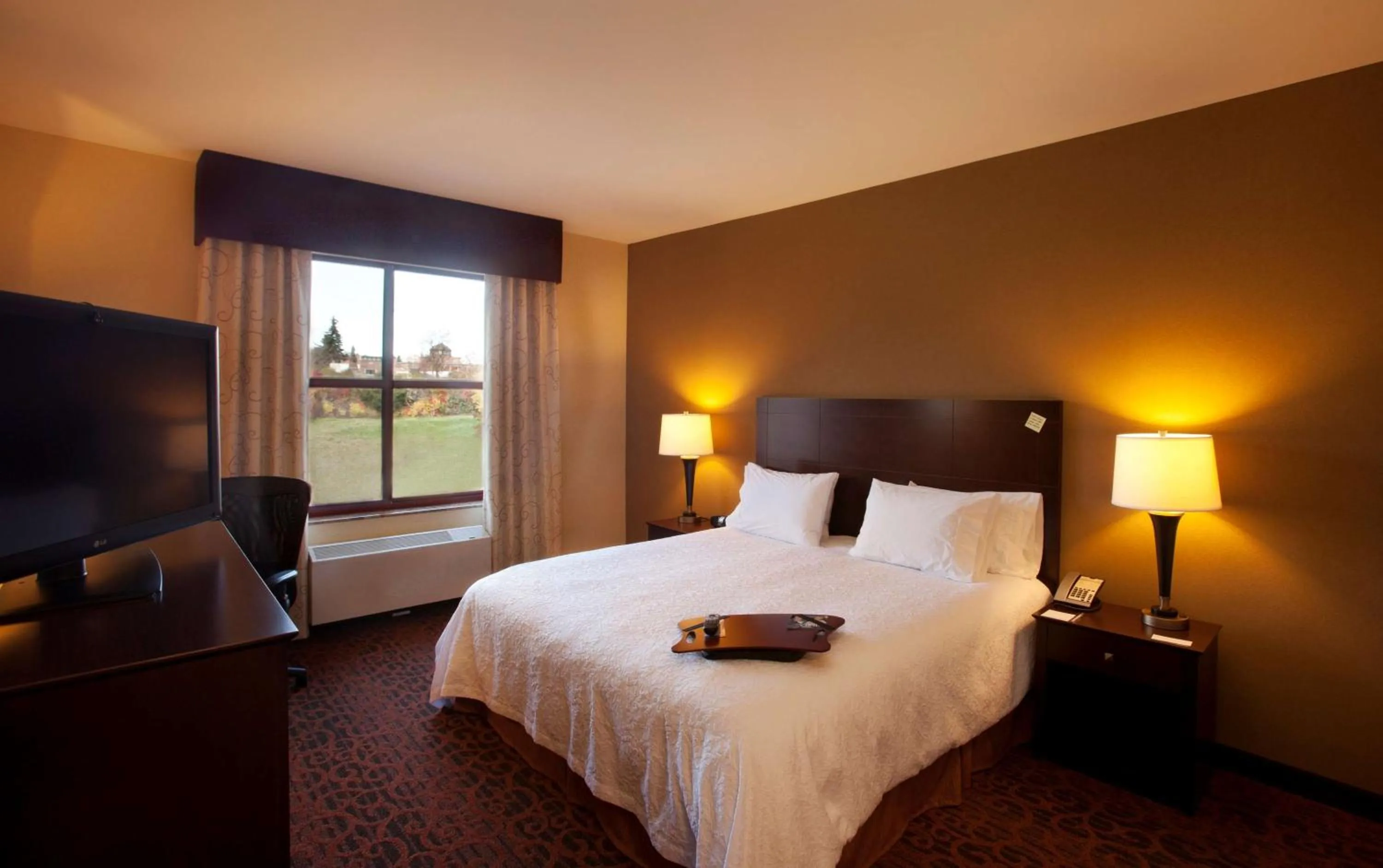 King Room with Roll-In Shower - Mobility Access/Non-Smoking in Hampton Inn Marquette-Waterfront