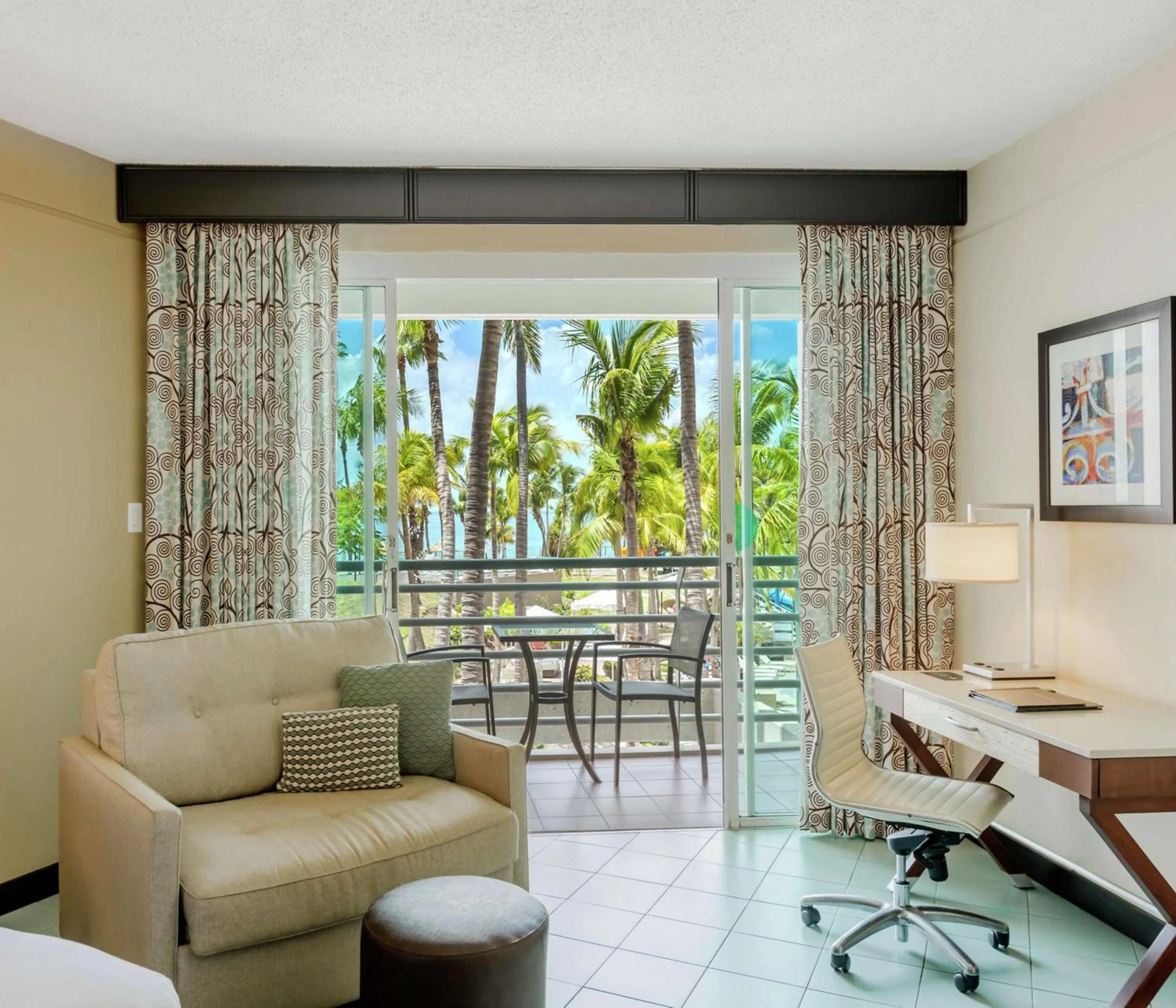 King Room with Pool/Ocean View in Hilton Ponce Golf & Casino Resort