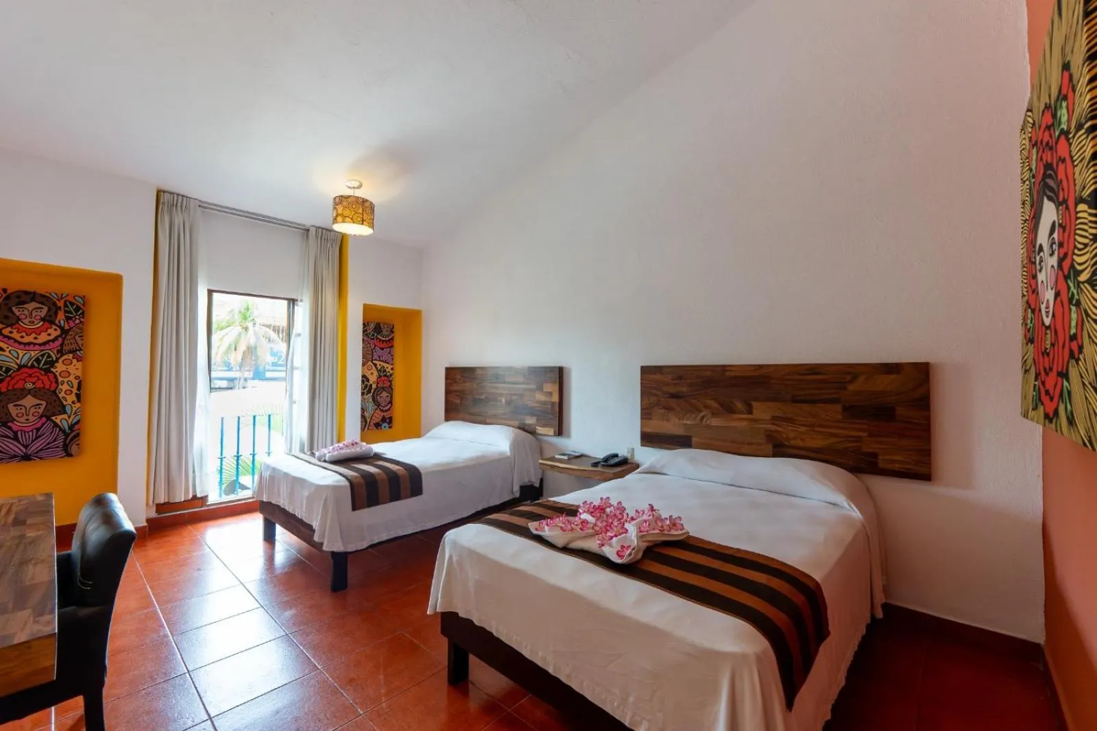 Double Room with Two Double Beds in Hotel Santa Cruz Huatulco