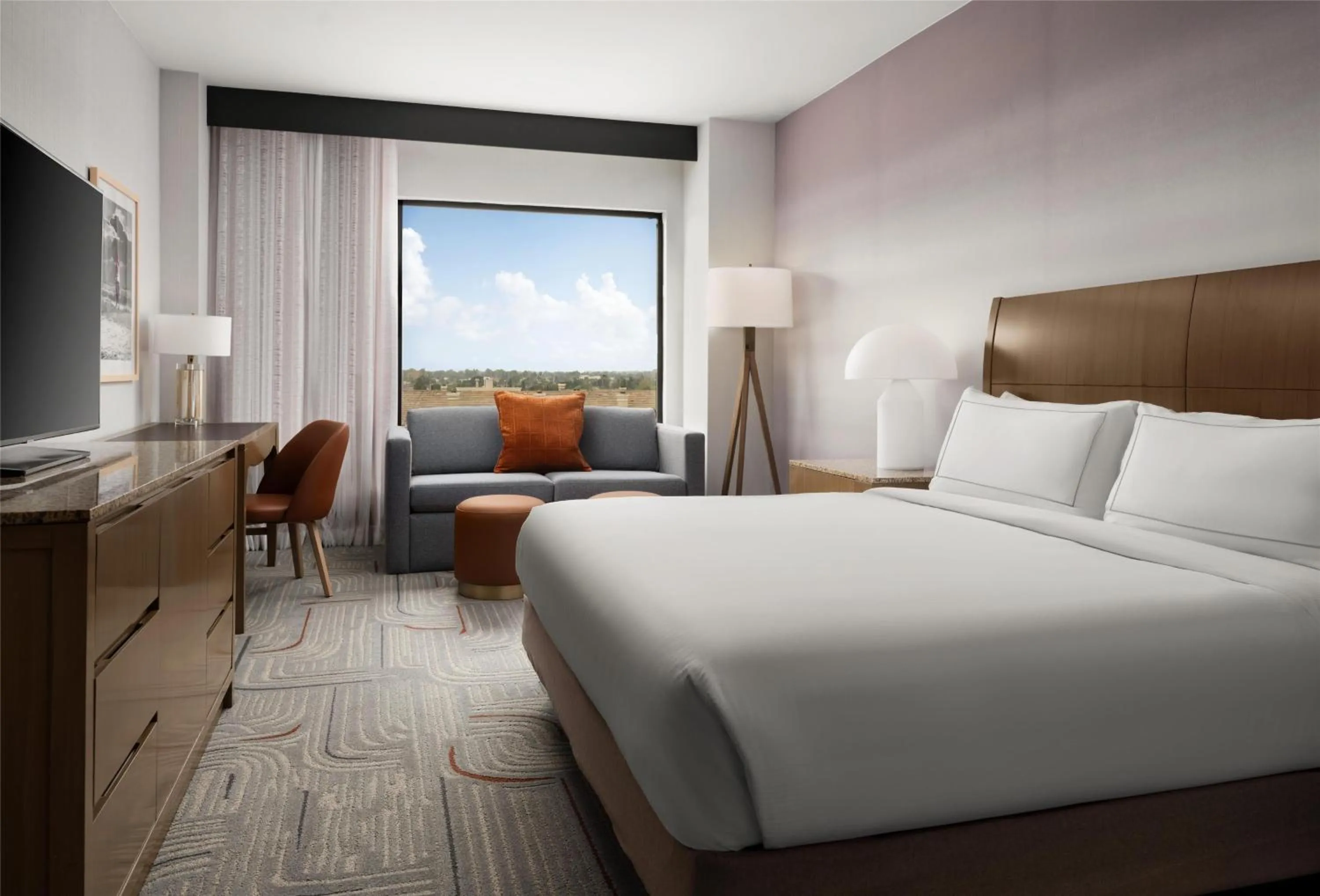 King Room - Hearing Access in Hotel Zessa Orange County Airport, a DoubleTree by Hilton