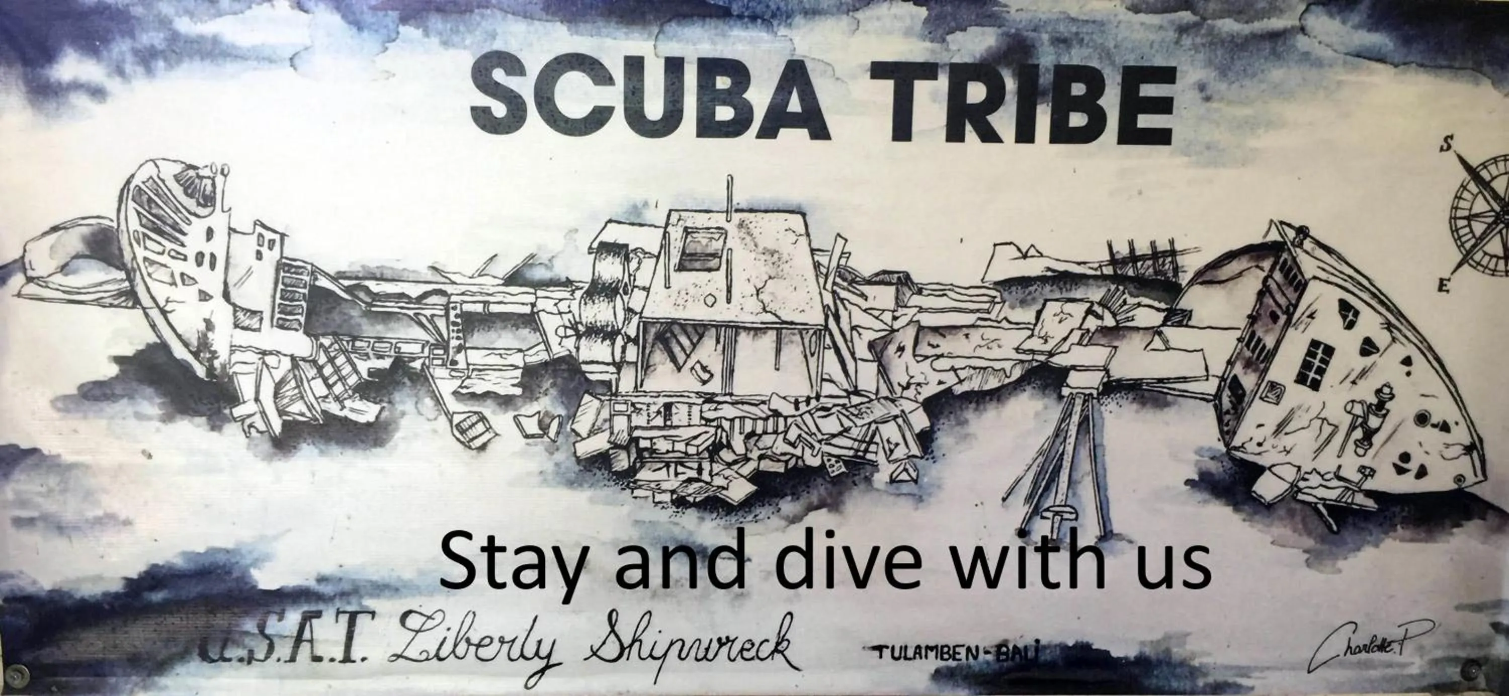 Single Bed in Dormitory Room in Scuba Tribe Bali dive-resort