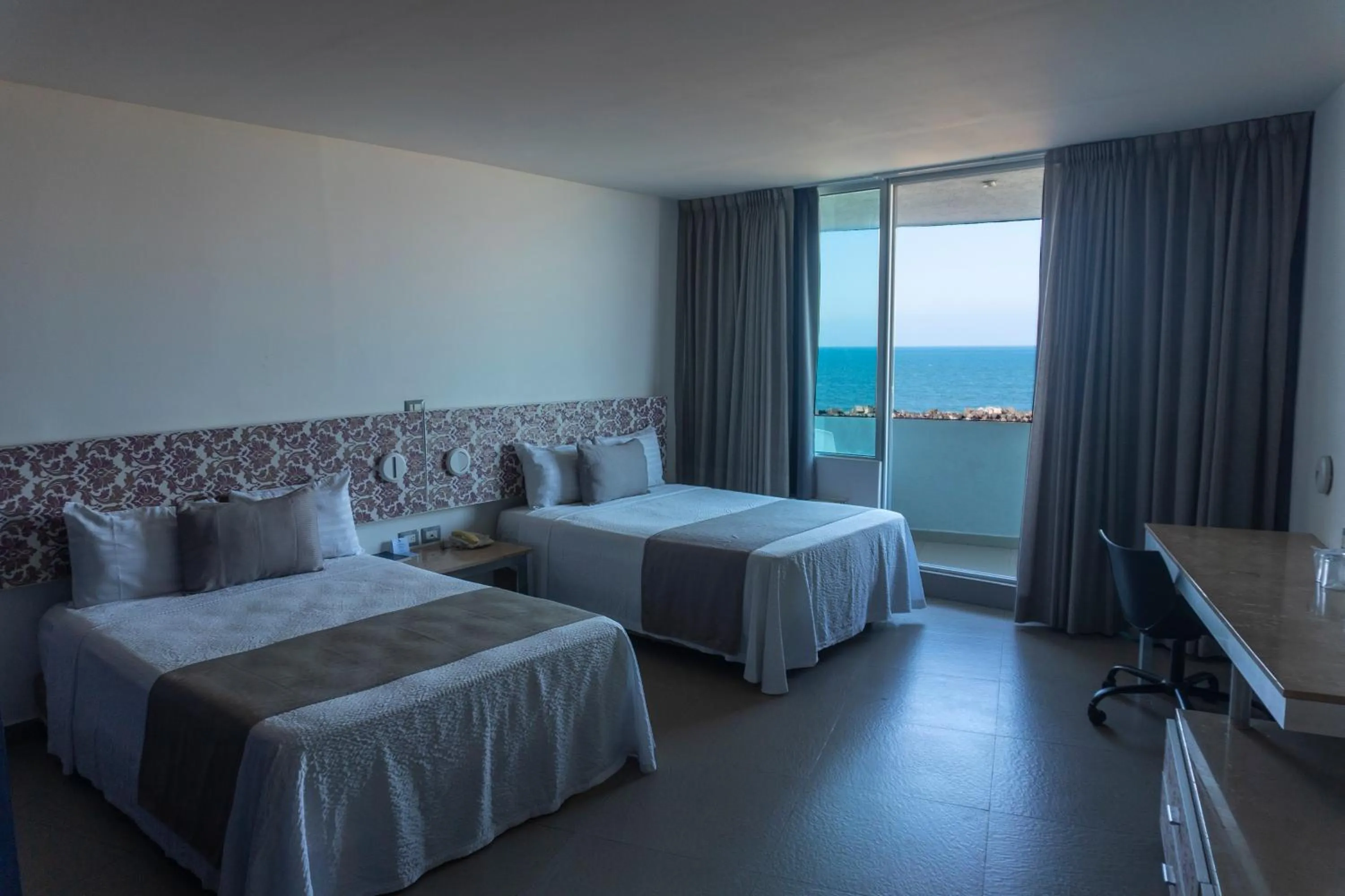 Double Room with Two Double Beds with Balcony in Hotel Punta Azul