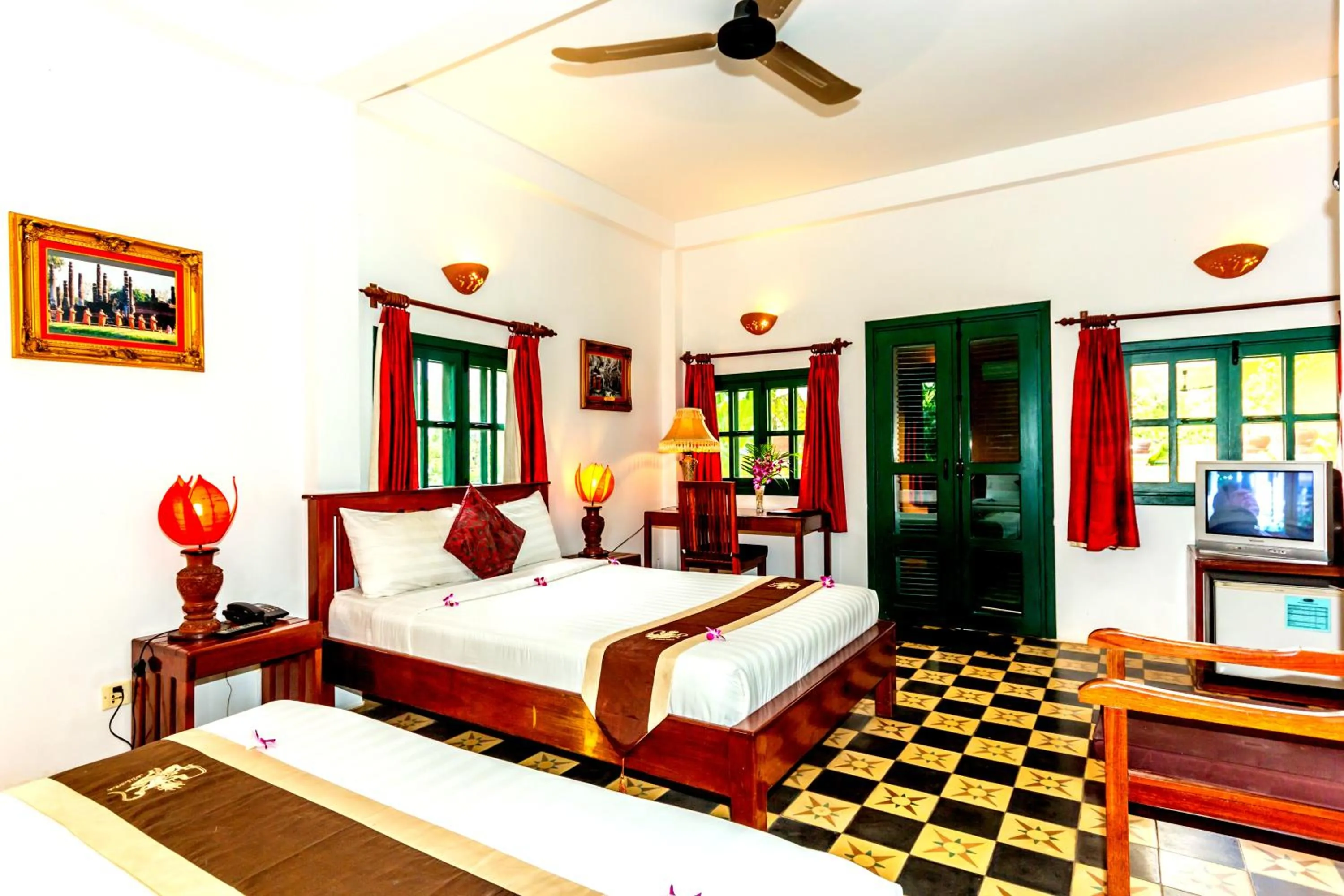 Family Room with Balcony in Residence Wat Damnak